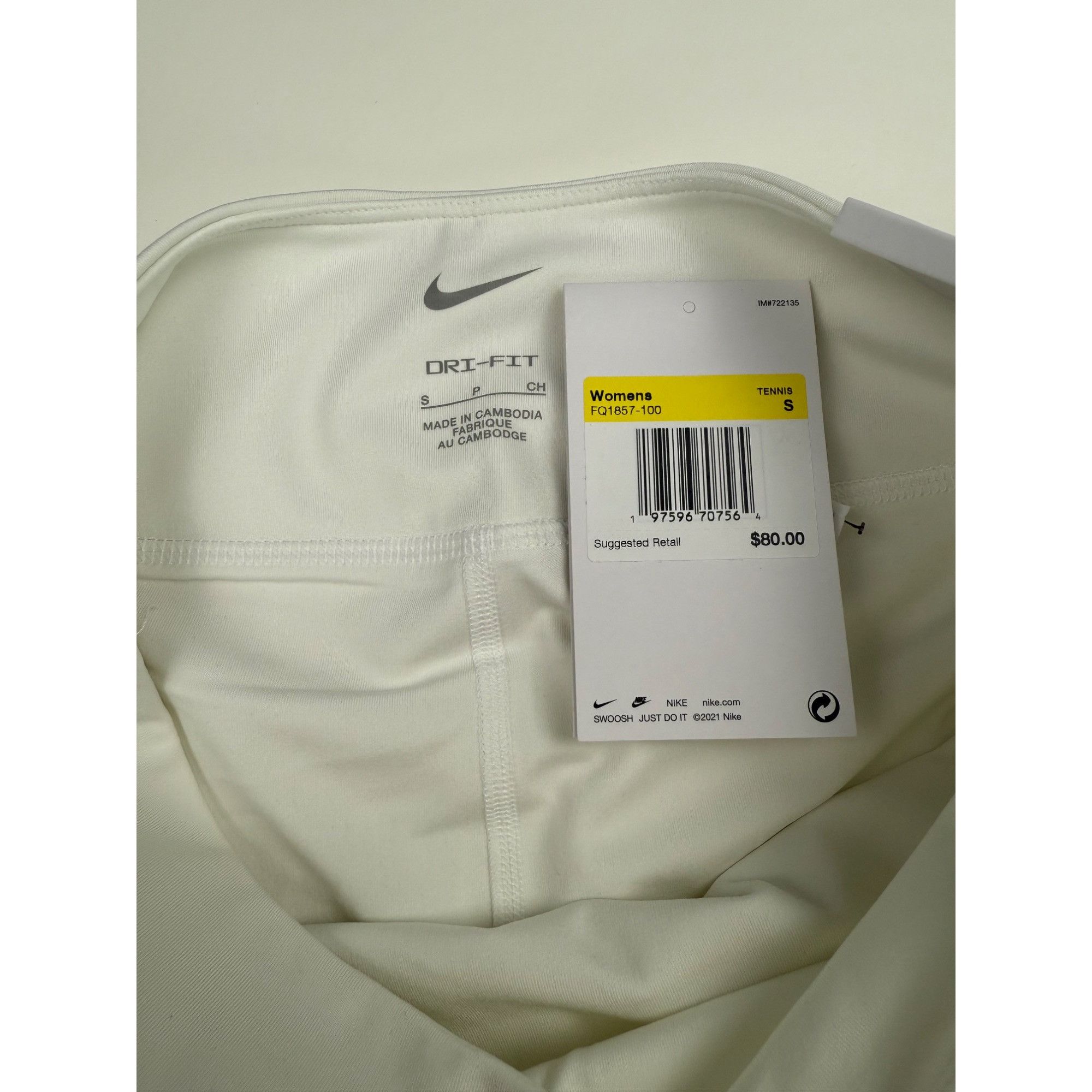 Nike Size Small - Nike Dri-FIT Tennis Skirt White Gray Built-In S Size 24" / US 00 / IT 34 - 6 Thumbnail