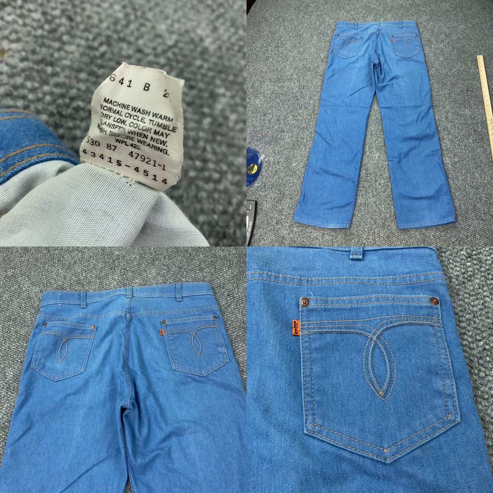 Levi's VINTAGE Levi's Jeans 38x31 Mens Blue 80s Western Denim 5-Pocket Relaxed Straight Made in USA Clothing Mens Size US 36 / EU 52 - 9 Thumbnail