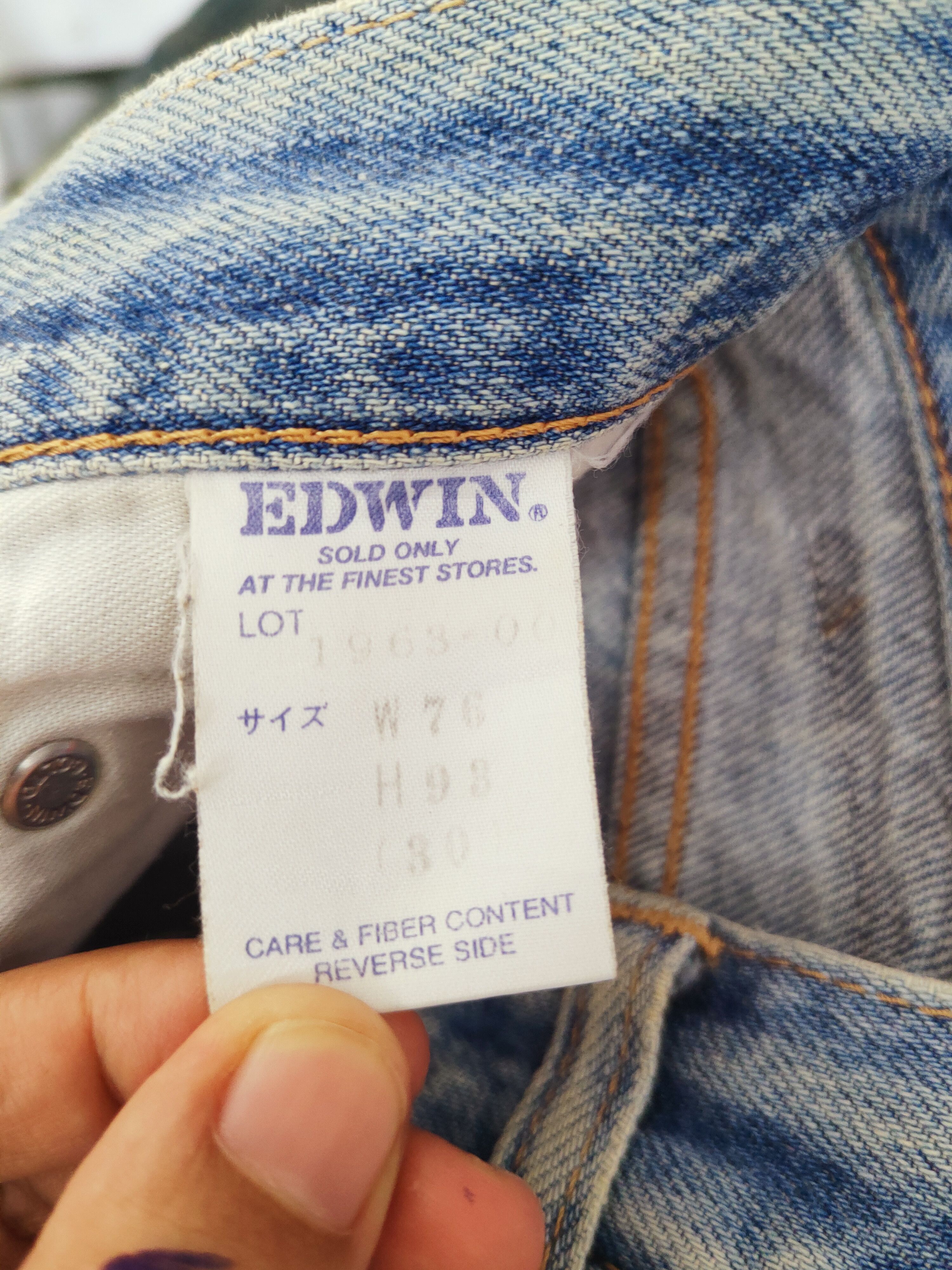 Edwin Edwin Blue Distressed Ripped Jeans #S2767 Size US 29 - 15 Thumbnail