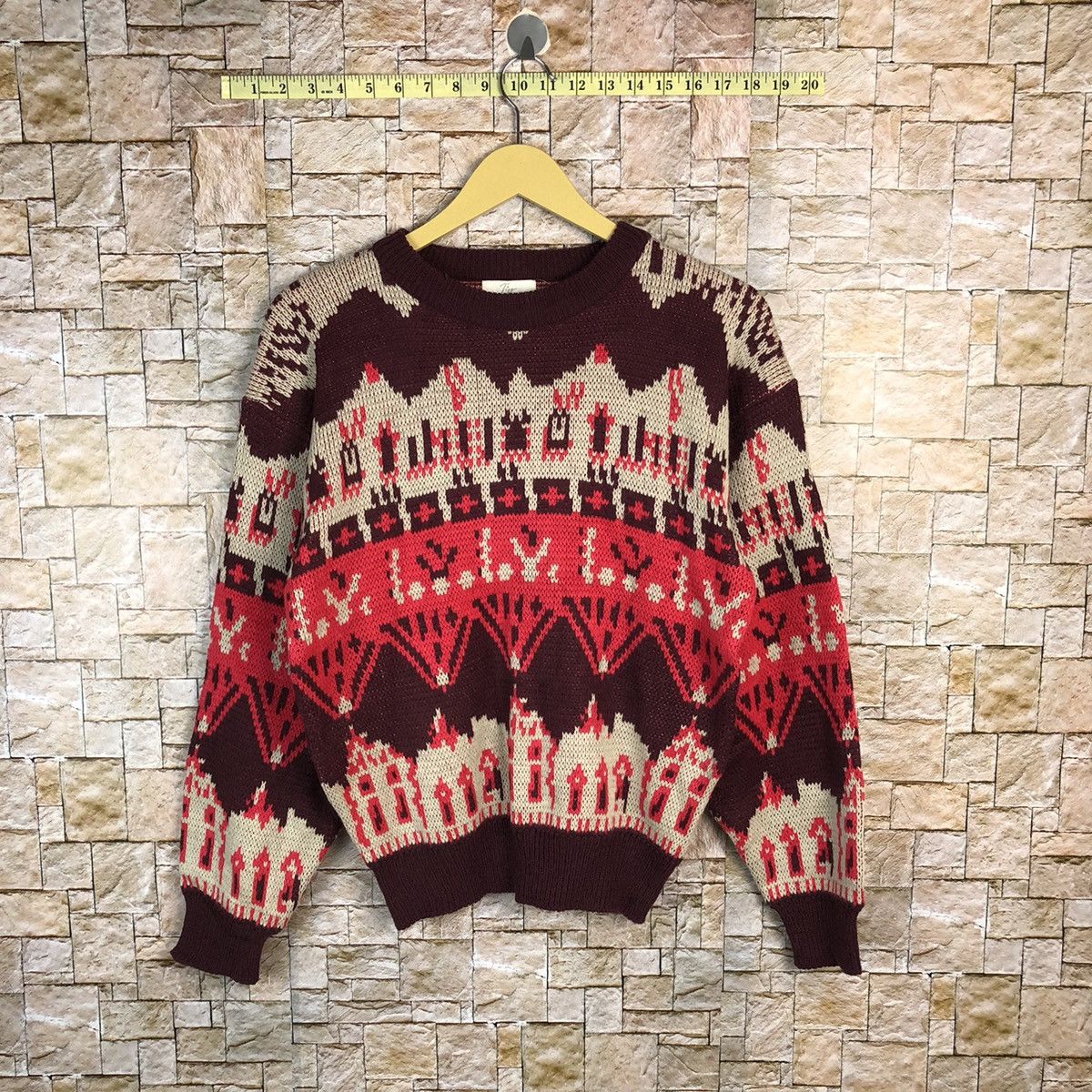 Homespun Knitwear Tigg colorfull art sweatshirt Knitwear #A425 Size S / US 4 / IT 40 - 1 Thumbnail