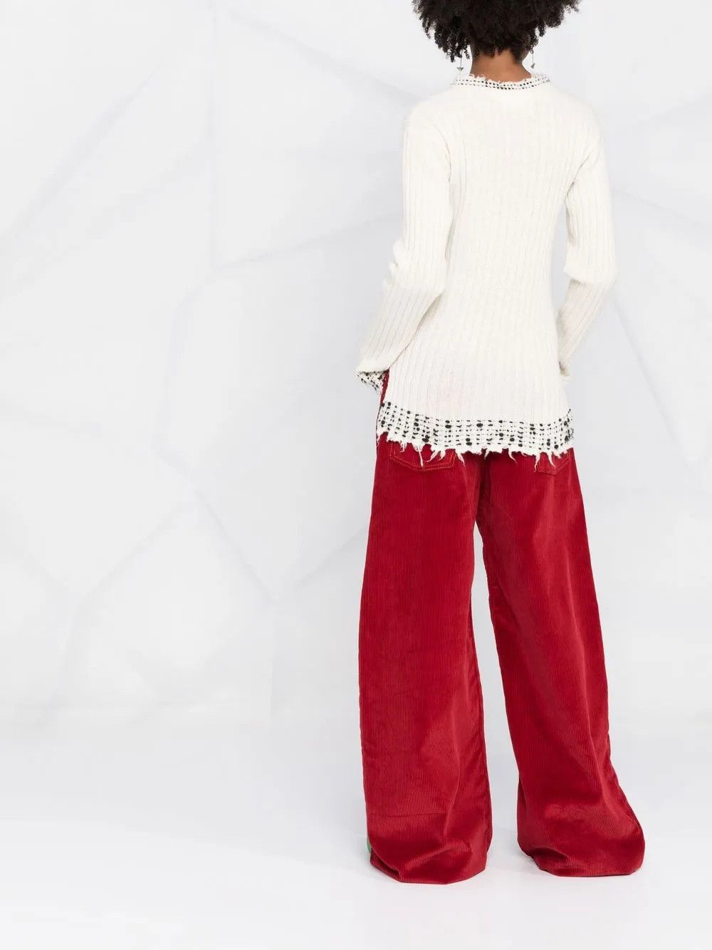 Marni o1y1125 Crewneck Sweater in White Size M / US 6-8 / IT 42-44 - 3 Thumbnail