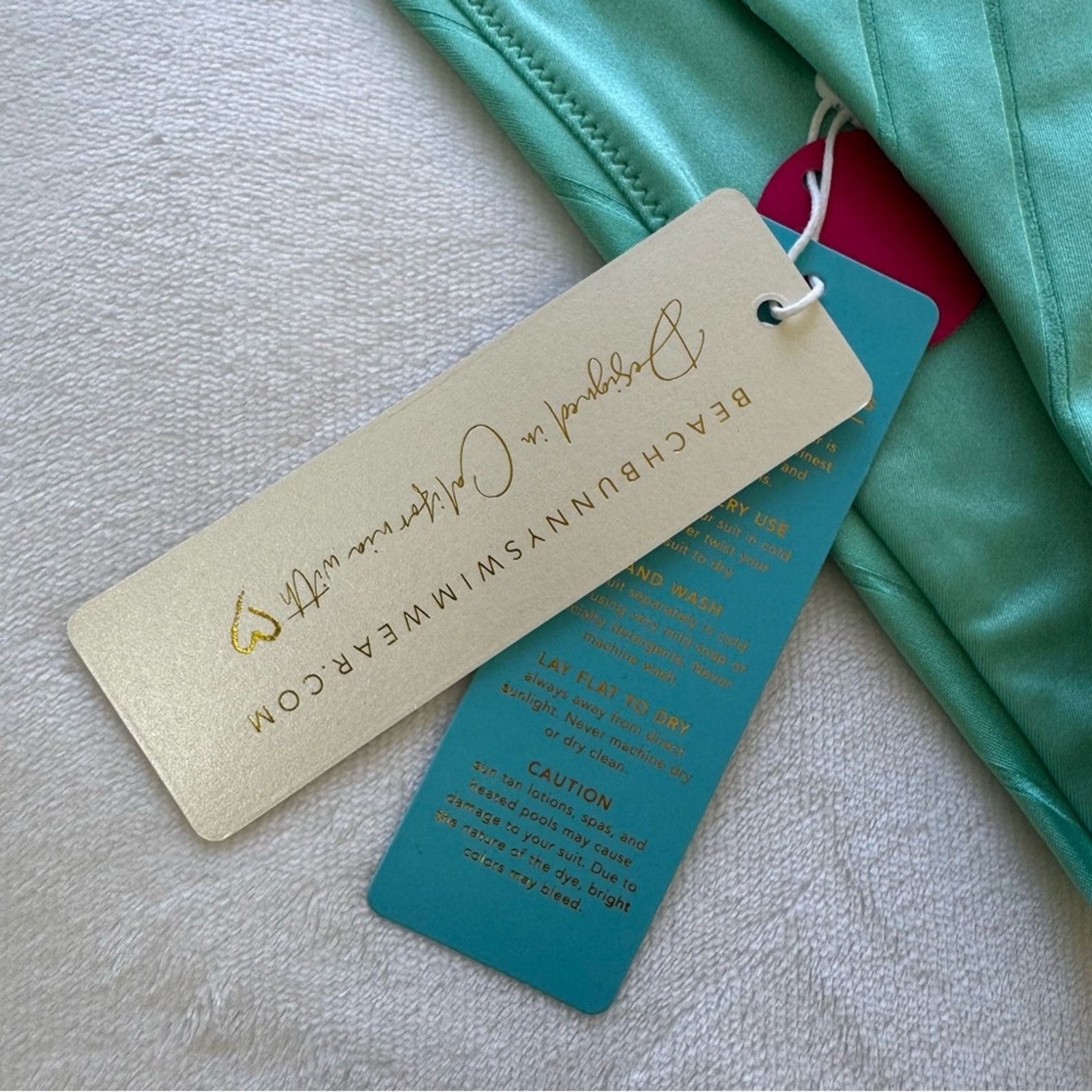 NBDN Nobrandedon NWT! Beach Bunny Aqua Women's Swimwear Set, Size L/XL Size L / US 10 / IT 46 - 9 Thumbnail