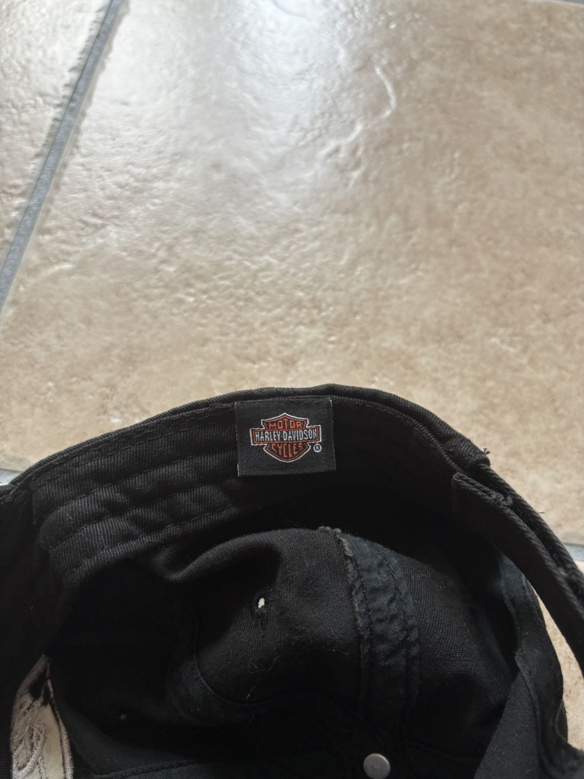 Harley Davidson × Vintage Harley Davidson Harley Girl Vintage Streetwear Baseball Cap Size ONE SIZE - 5 Thumbnail