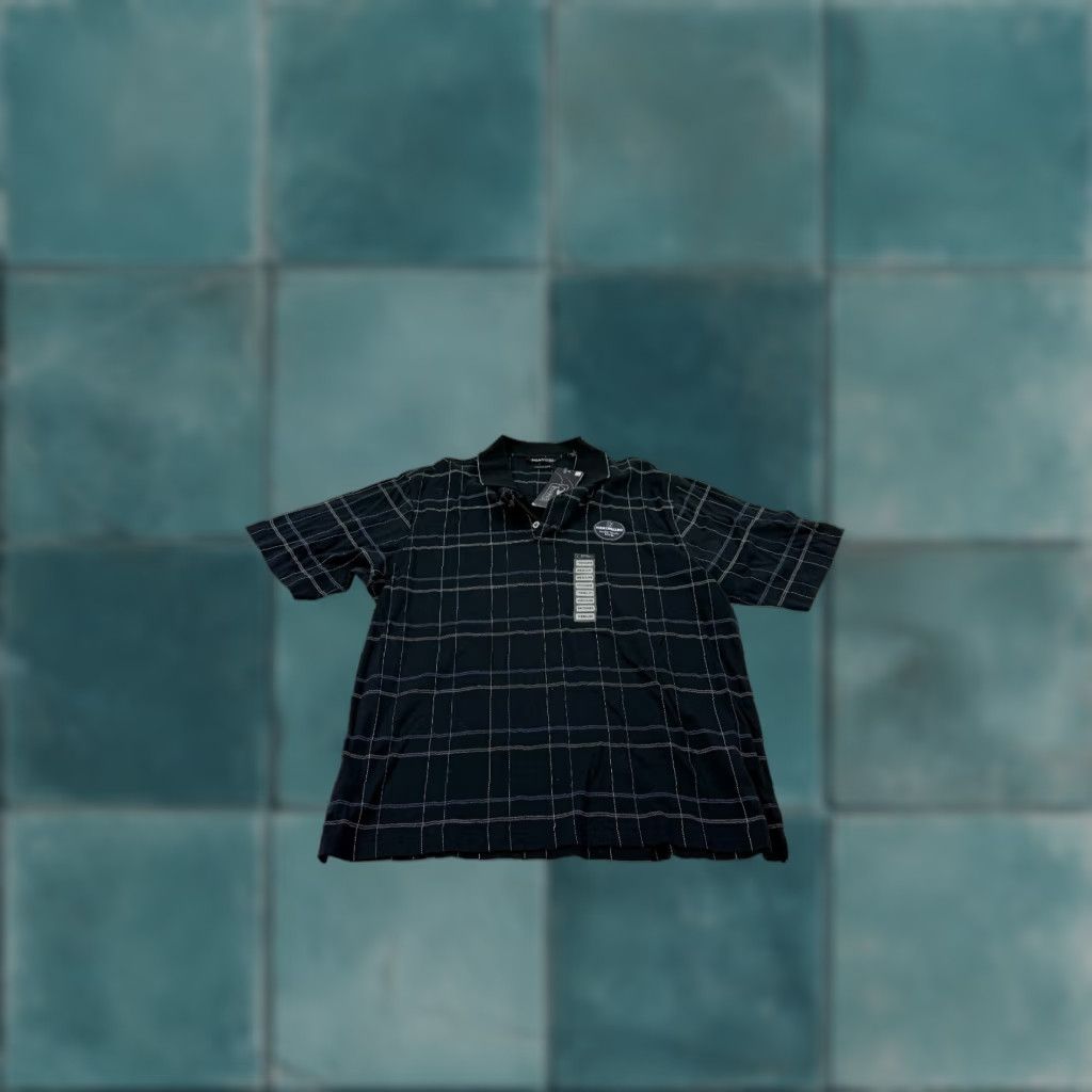PGA Tour VINTAGE PGA TOUR Shirt Mens Medium Black Check Cotton Short Sleeve Polo Golf Performance Size US M / EU 48-50 / 2 - 1 Thumbnail