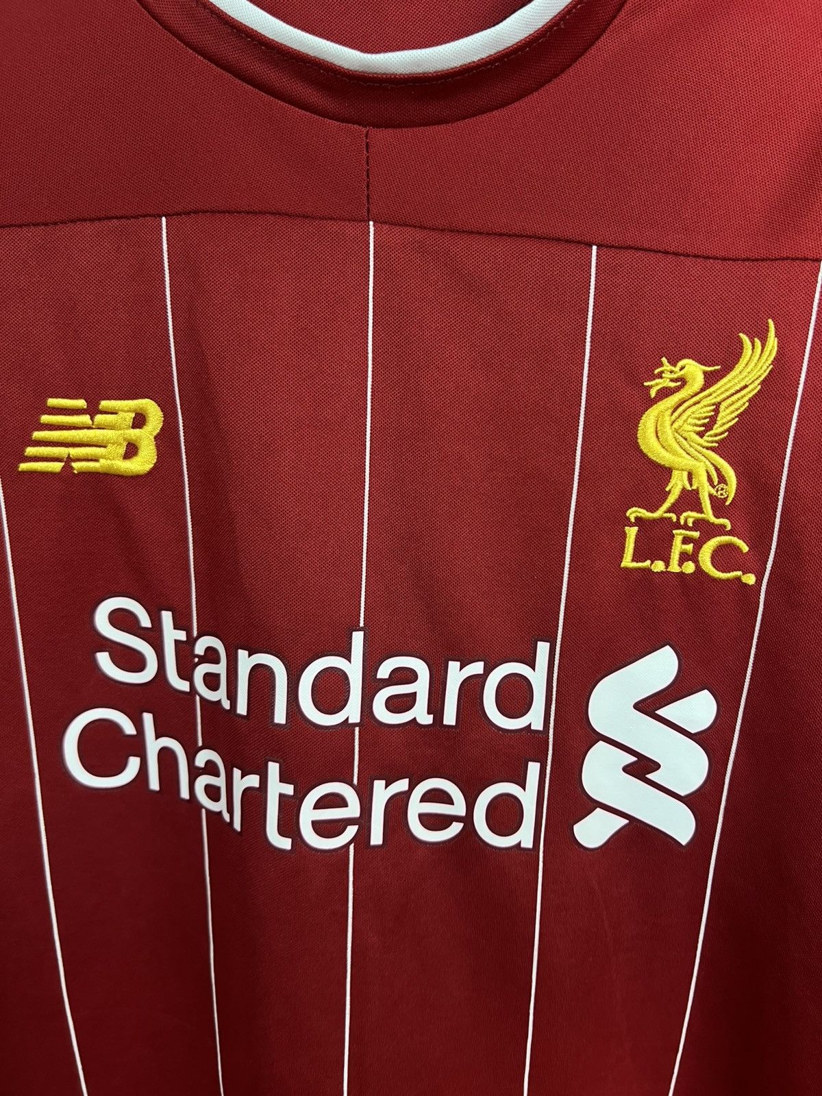 New Balance Soccer Jersey Liverpool 2019/20 Salah #11 Size US L / EU 52-54 / 3 - 4 Thumbnail