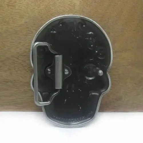 VIBE blue enameled skull head belt buckle ( no belt ) Size ONE SIZE - 2 Thumbnail