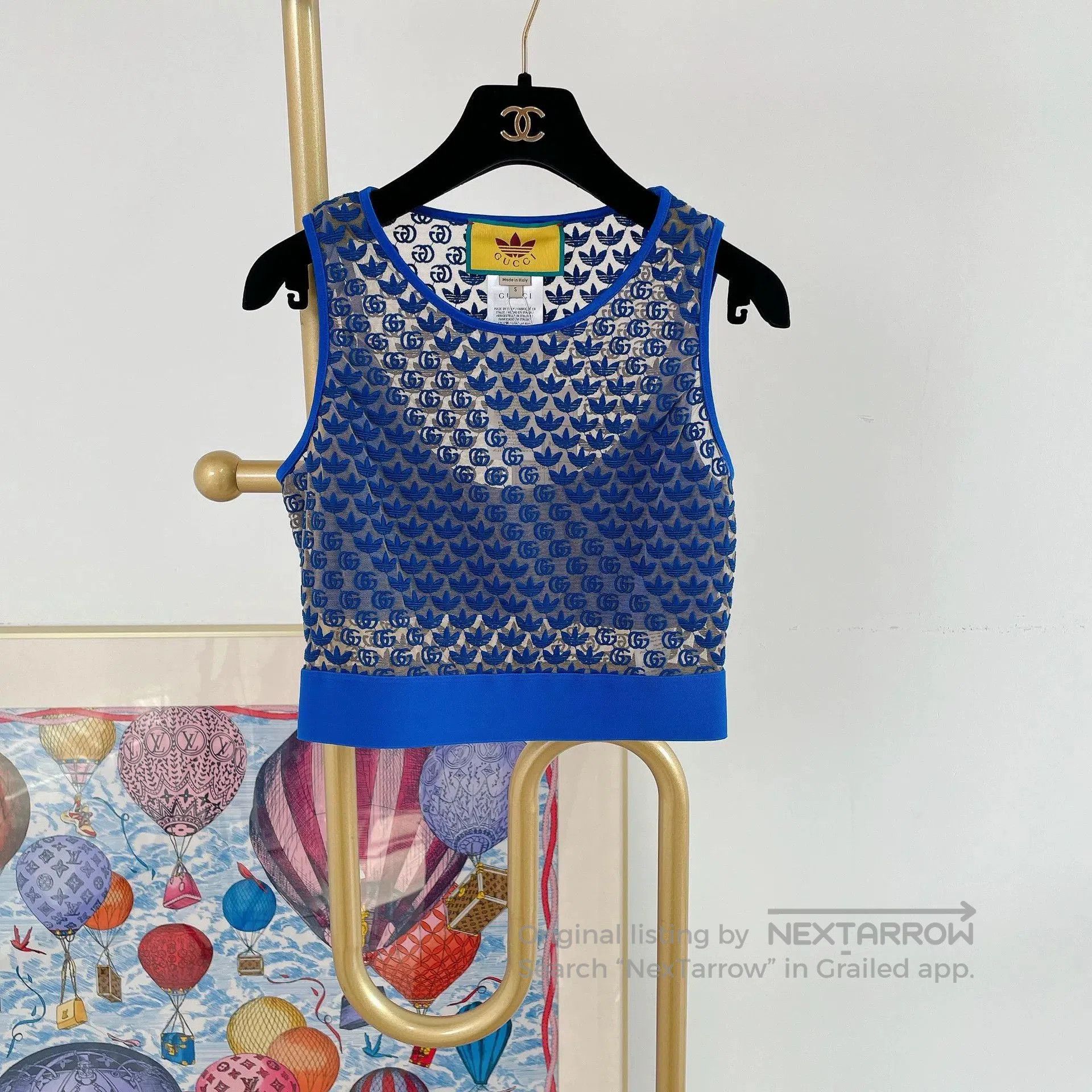 Gucci Gucci Blue Sleeveless Top S. Size S / US 4 / IT 40 - 1 Thumbnail