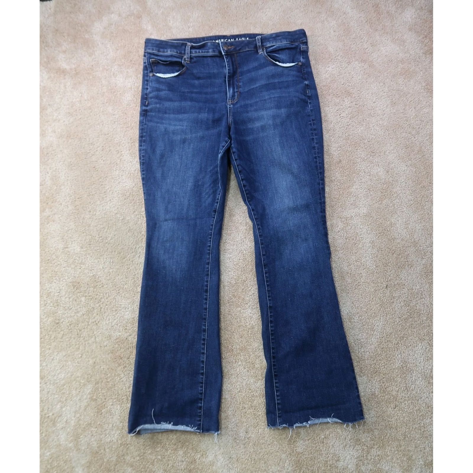 American Eagle Outfitters VINTAGE American Eagle Outfitters Jeans? (No, Vintage: No) -> American Eagle high skinny Kick Bootcut Jeans Women's 18L Next Level Stretch Size 40" / US 18 - 2 Thumbnail