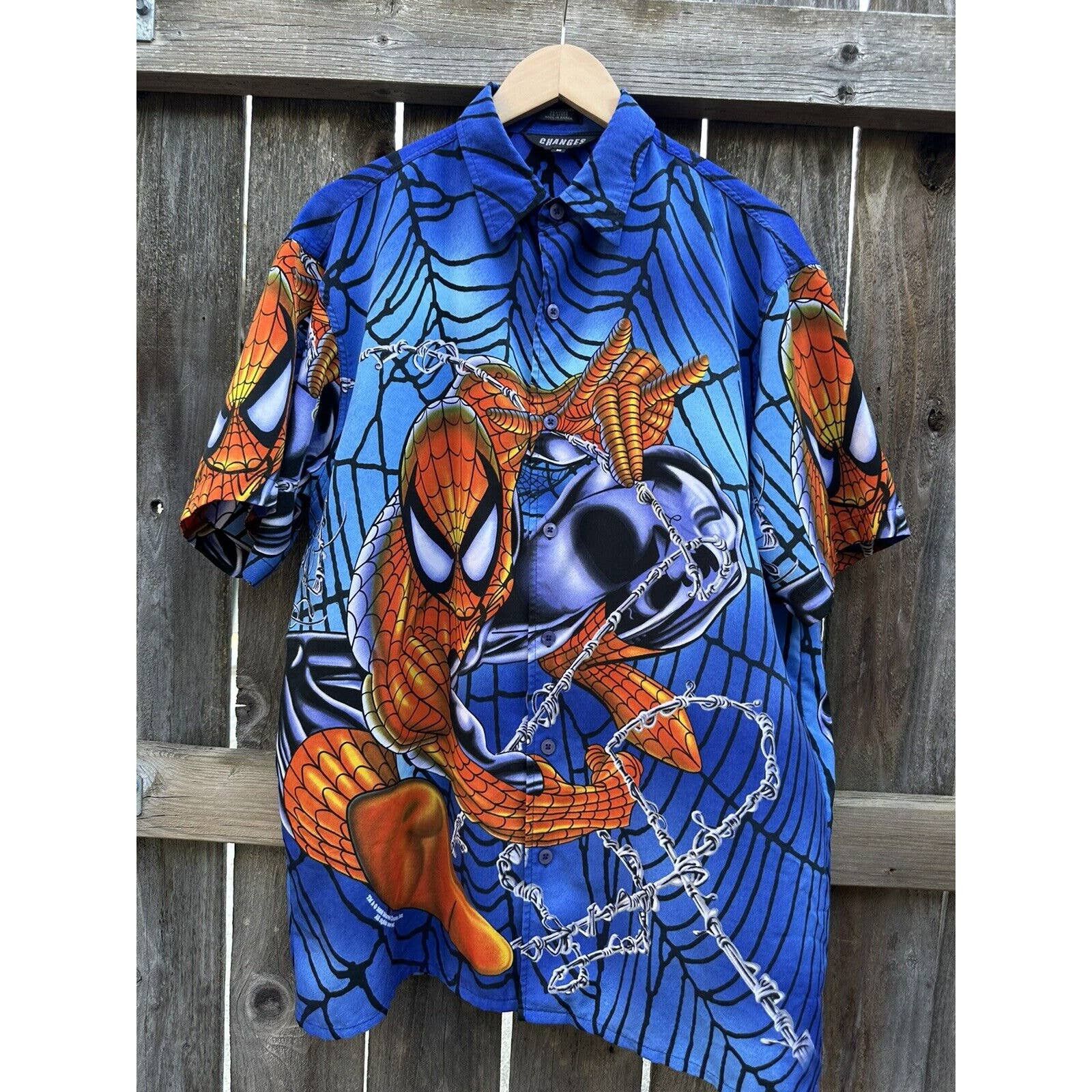 Avengers button up shirt online