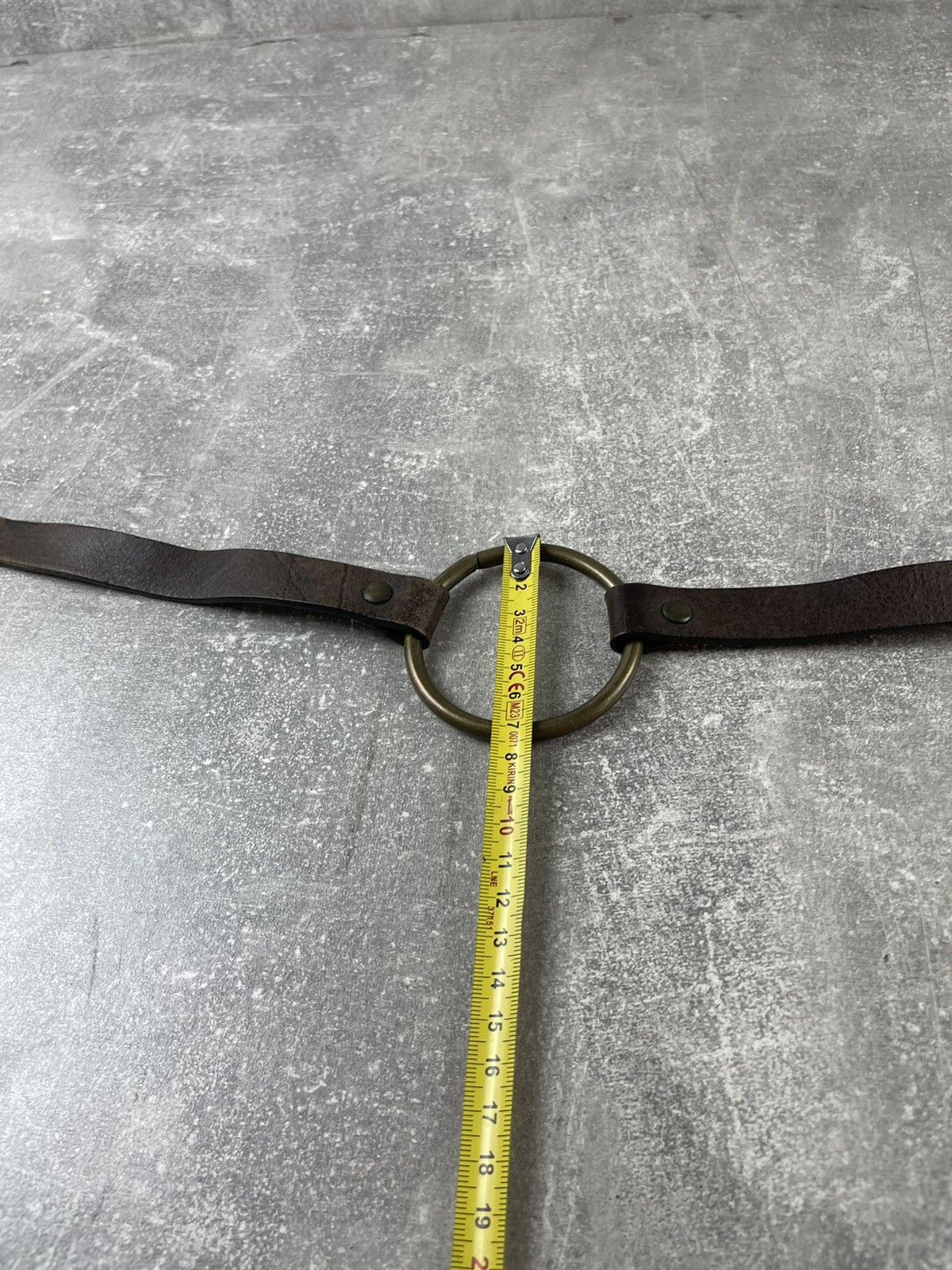 Genuine Leather Nolita de Nîmes Vintage Leather Ring Harness Belt Y2K Punk Size ONE SIZE - 7 Thumbnail