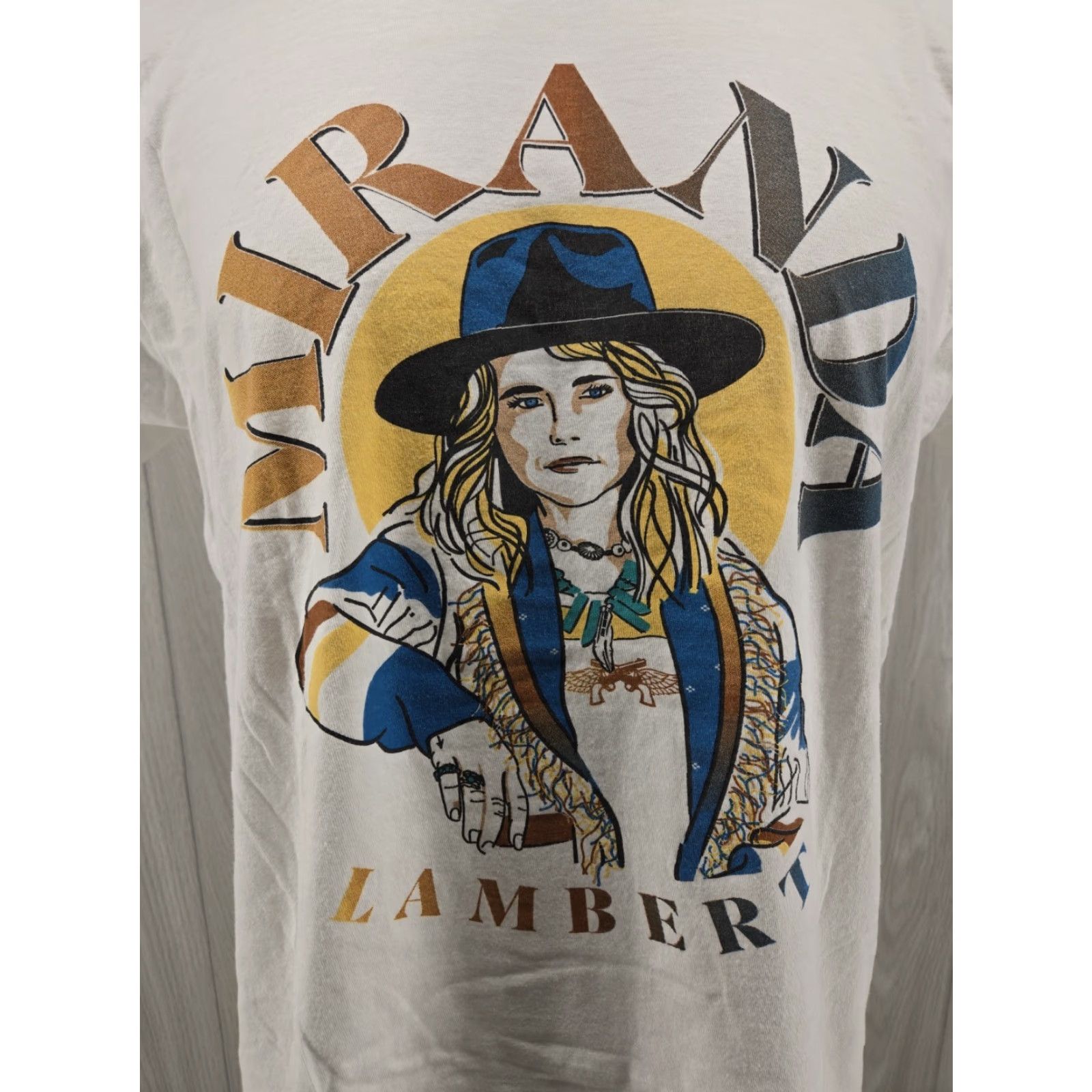 Tultex Miranda Lambert Adult Shirt L White Ran Fans 2022 Fan Club Music Shirt Ladies? Size US L / EU 52-54 / 3 - 3 Thumbnail
