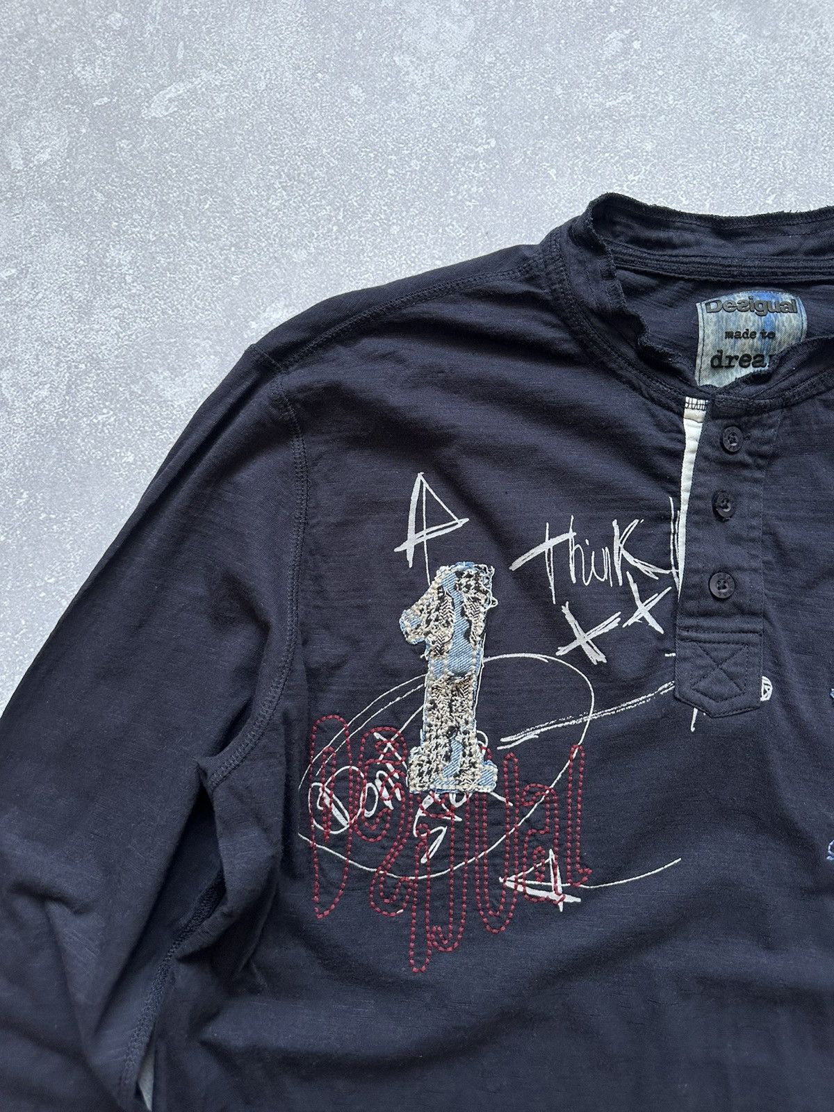 Designer × Japanese Brand Long sleeve t-shirt Desigual XXXL crazy shirts Size US XXL / EU 58 / 5 - 4 Thumbnail