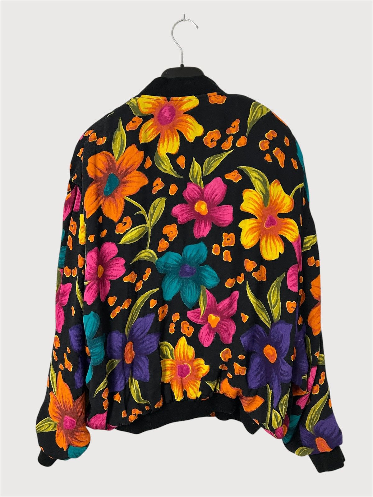 Saint Laurent Paris SS2022 Sample Floral Print Bomber Jacket Size US L / EU 52-54 / 3 - 2 Thumbnail