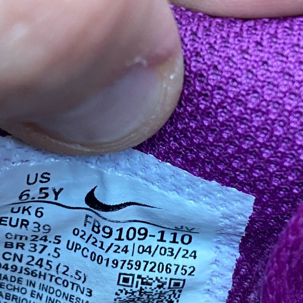 Nike 2024 Nike Dunk Low Viotech White Purple Size 6.5 Size US 6.5 / EU 39-40 - 2 Thumbnail