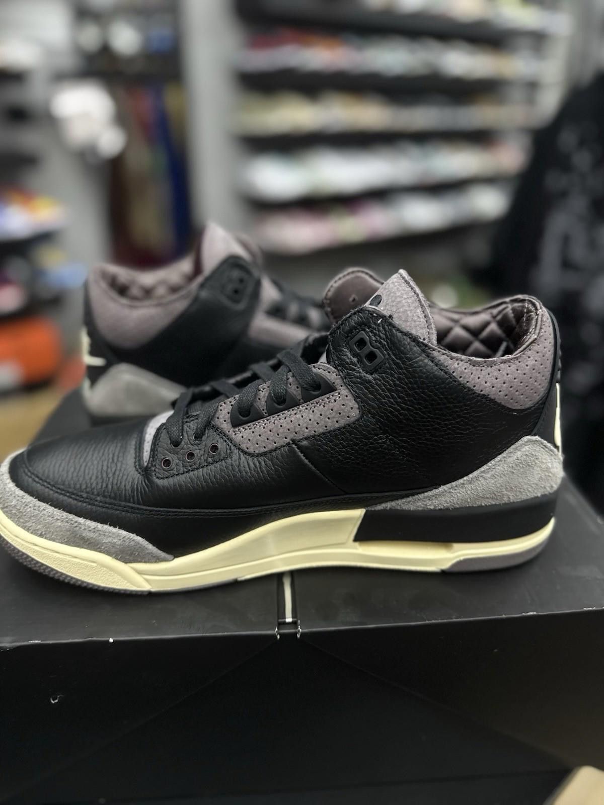 Jordan Brand Air Jordan 3 x A Ma Maniere Black Sneakers, Size 14.5 / 13M Size US 13 / EU 46 - 4 Thumbnail