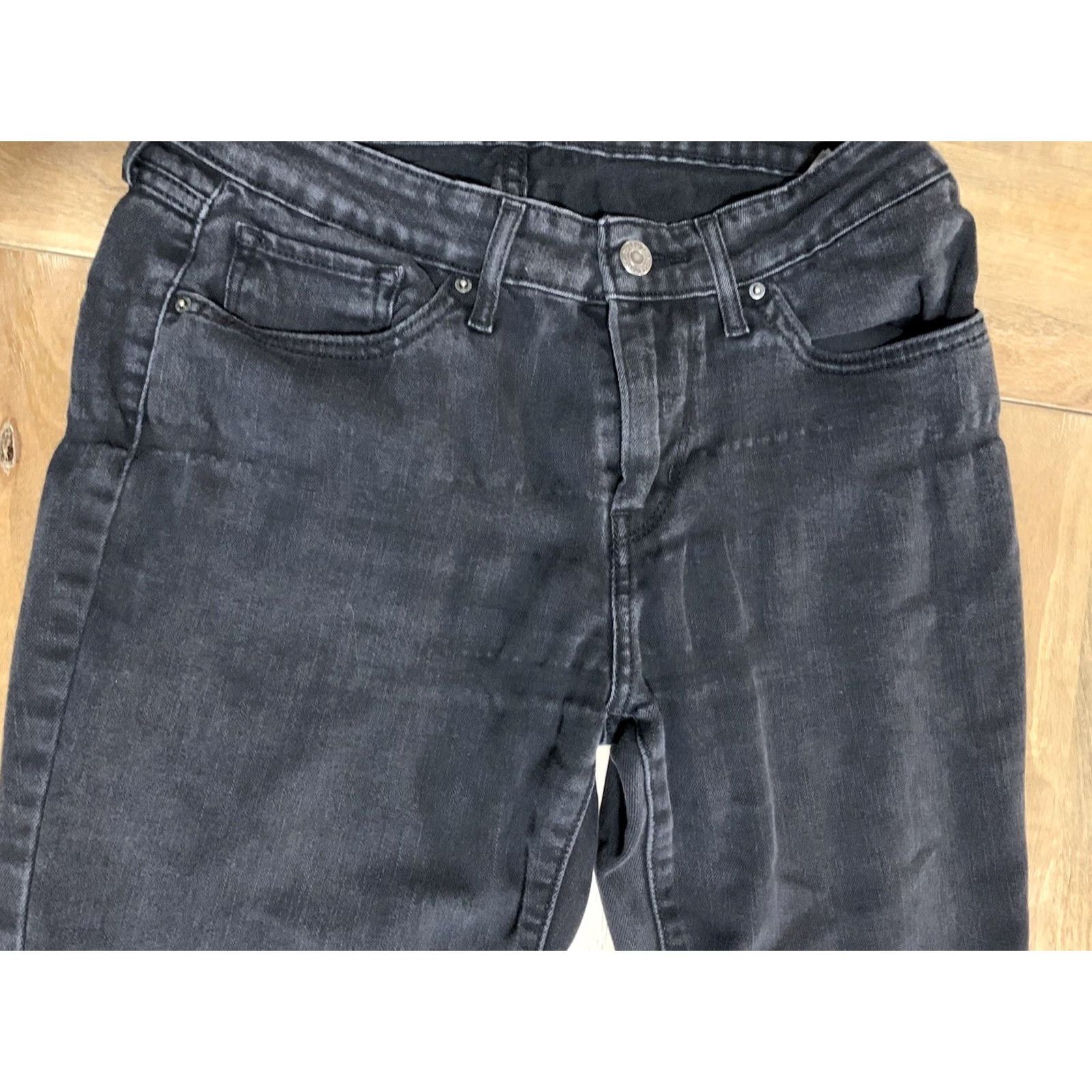 Levi's Levi's 712 Slim Jeans Womens Size 30 Black Denim Straight Leg 29in Inseam Size 30" / US 8 / IT 44 - 4 Thumbnail