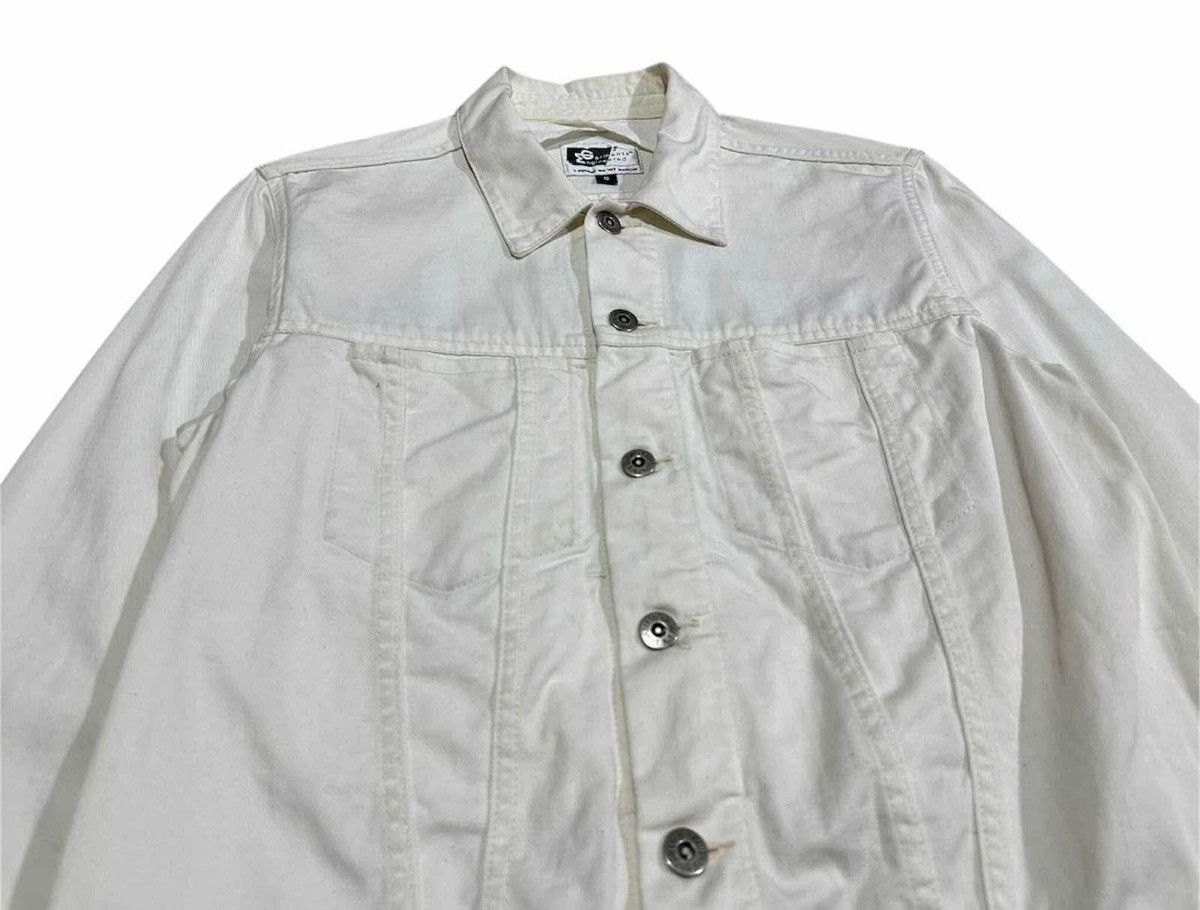 Engineered Garments × Needles × Nepenthes 🔥Vintage Engineered Garments White Denim Trucker Jacket Size US S / EU 44-46 / 1 - 3 Thumbnail