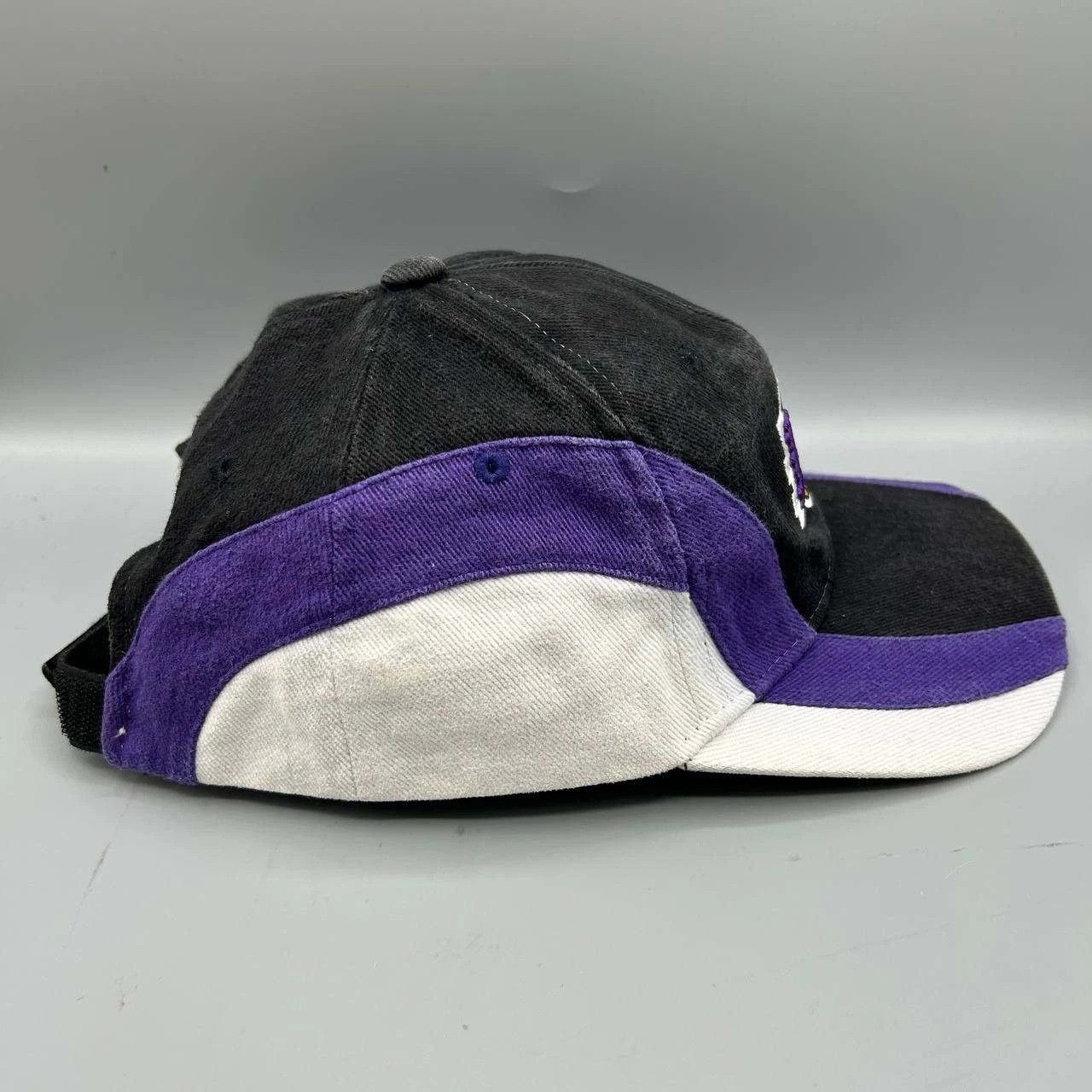 Colosseum Athletics Los Angeles LA Lakers Hat Men Black Purple Strap Back Cotton Size ONE SIZE - 5 Thumbnail