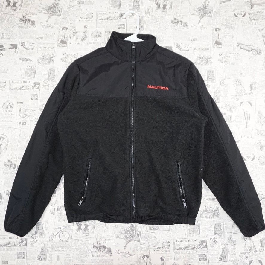 Nautica Large - Vintage Y2K Nautica zip up embroider denali jacket Size L / US 10 / IT 46 - 1 Thumbnail