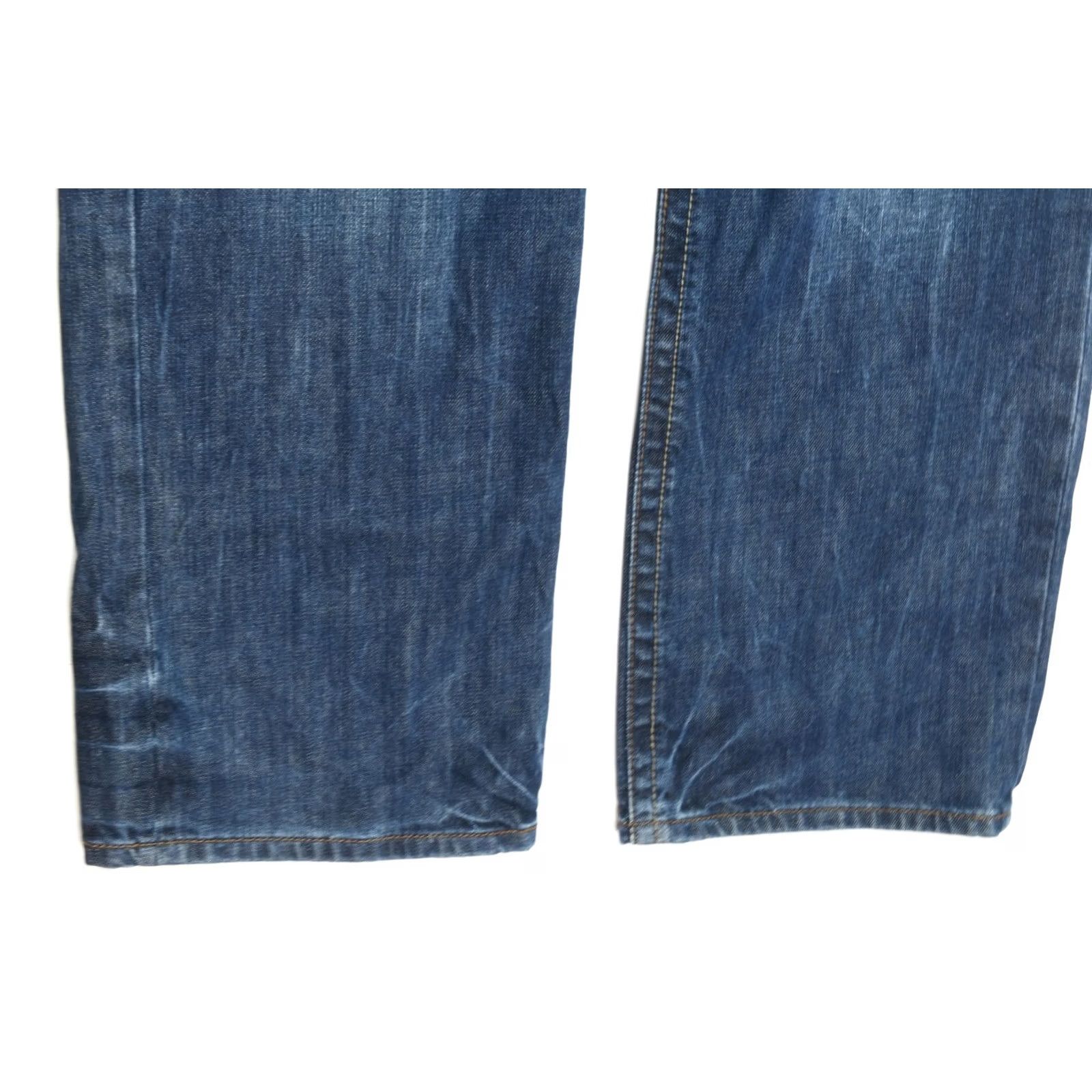 Stetson Stetson Jeans Mens 34x32 Blue Modern Fit Straight Denim Distressed 5-Pocket Design Jeans Mens Size US 34 / EU 50 - 5 Thumbnail