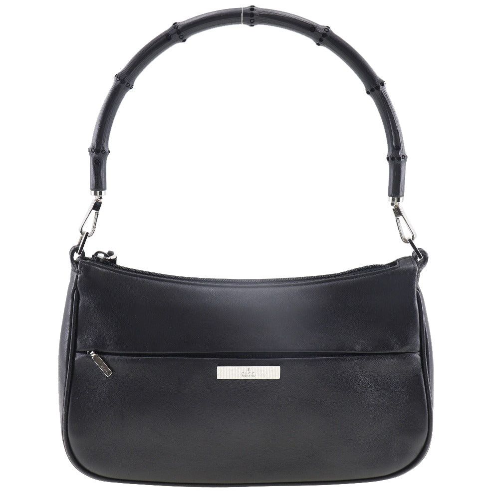 Gucci Bamboo Black Leather Shoulder Bag (Pre-Owned) Size ONE SIZE - 1 Thumbnail