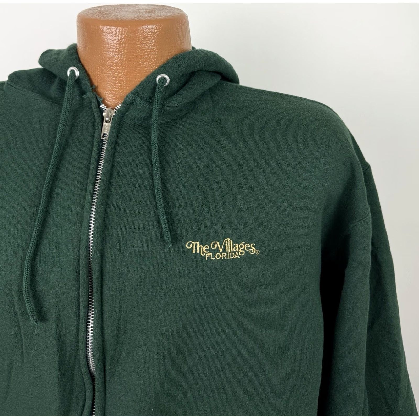 Jerzees JERZEES Hoodie Mens Medium Forest Green Full Zip Size US M / EU 48-50 / 2 - 2 Thumbnail