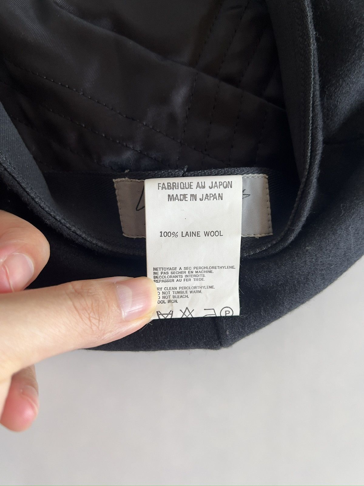 Yohji Yamamoto Yohji Yamamoto Pour Homme - W/Gabardine Beret Hat Size ONE SIZE - 7 Thumbnail