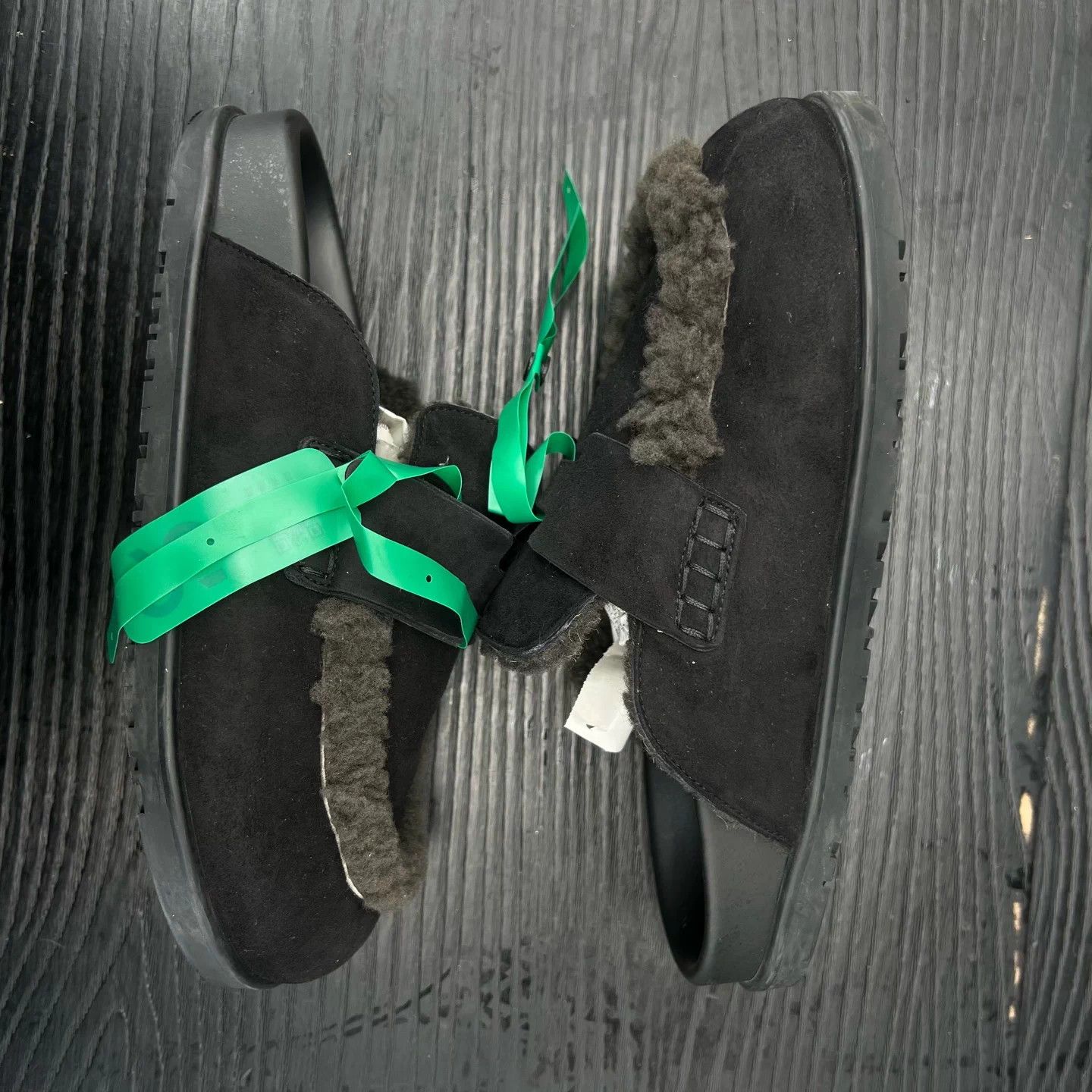 Hermes Hermès Toe Cap Suede Slides Black 37 Size US 6 / IT 36 - 3 Thumbnail