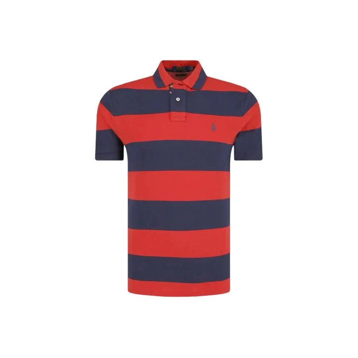 Polo Ralph Lauren Polo Ralph Lauren Red Stripe Pony Logo Polo Shirt Size US XS / EU 42 / 0 - 1 Thumbnail