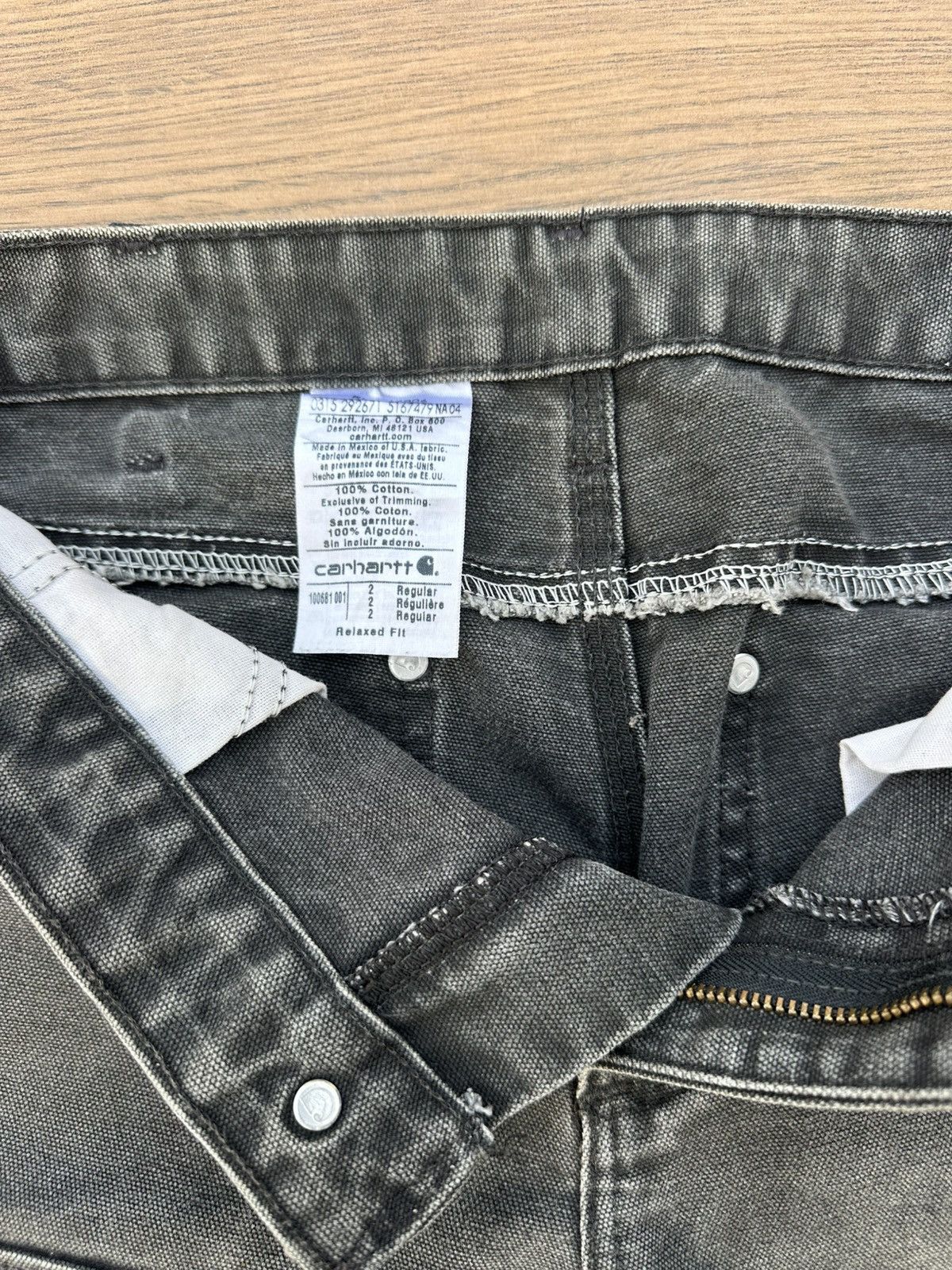 Carhartt Carhartt BLK Double Knee Heavy fade 🖤 Size US 31 - 10 Thumbnail