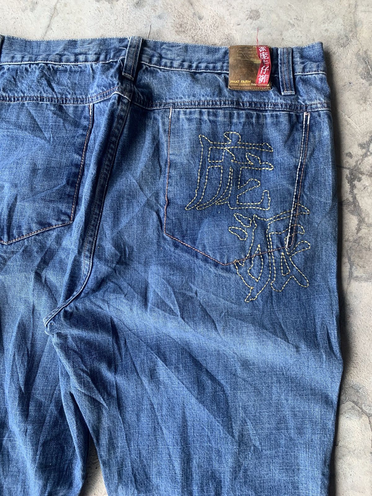 Phat Farm Phat Farm Y2K Baggy Denim Jeans Hip Hop Skate Fit Size US 42 / EU 58 - 14 Thumbnail