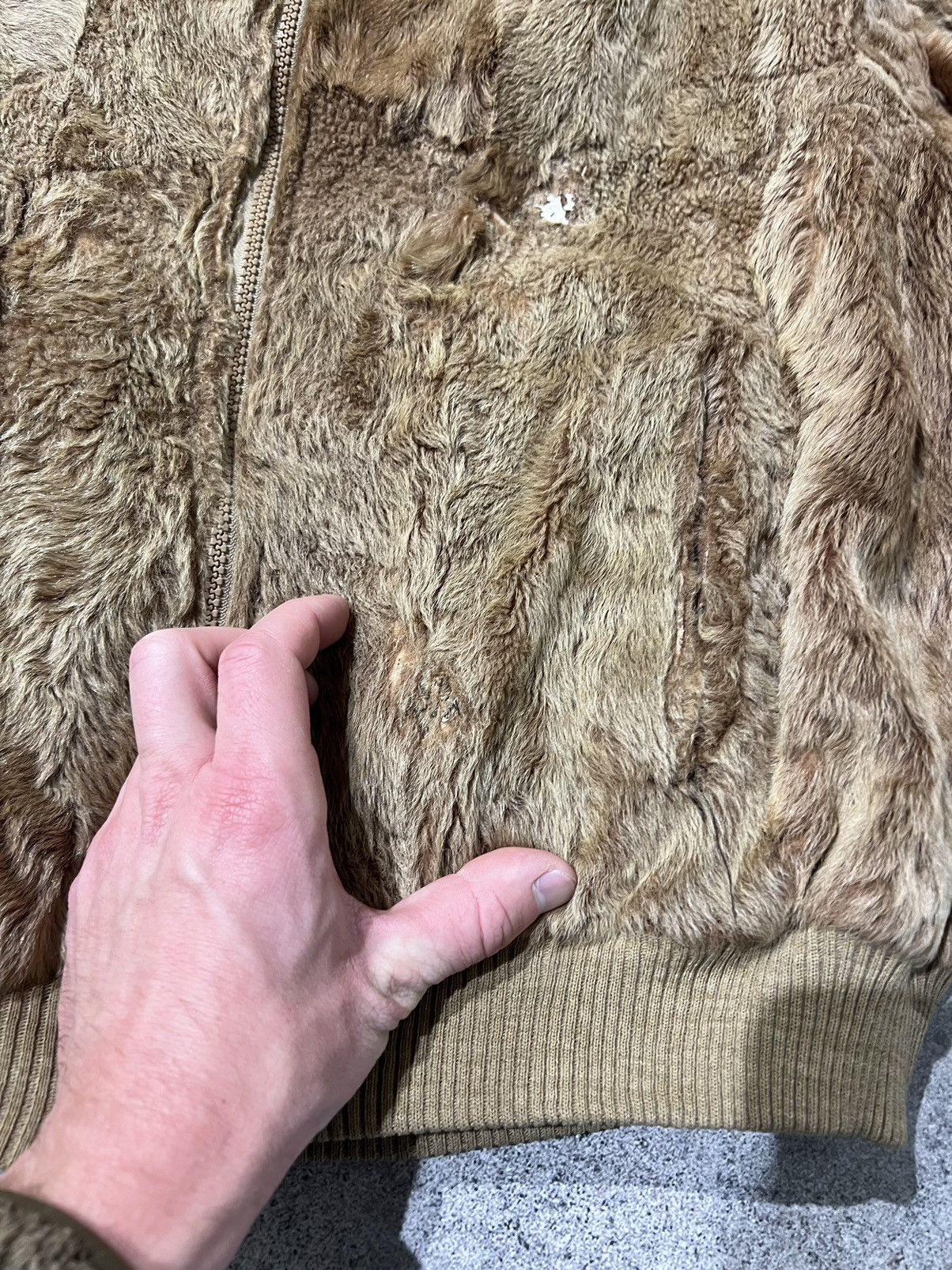 Japanese Brand × Vintage Vintage fur bomber jacket Size US S / EU 44-46 / 1 - 3 Thumbnail