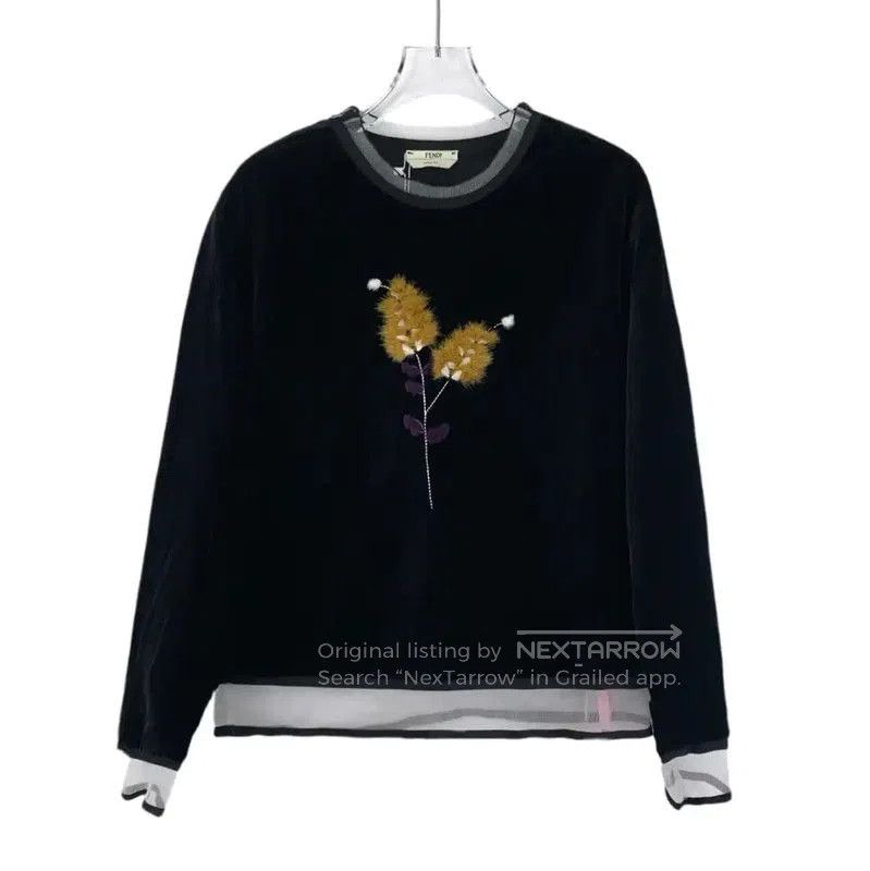 Fendi Fendi Black Cotton Sweatshirt for Women . Size XXS / US 00 / IT 34 - 1 Thumbnail
