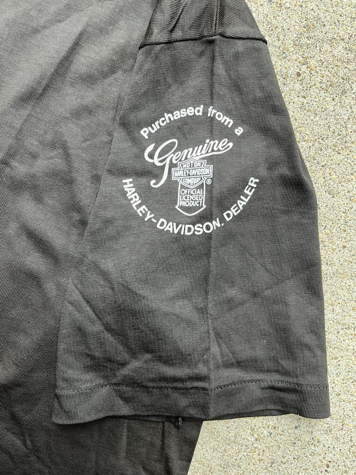 Harley Davidson Vintage 1987 Harley Davidson London Single Stitch Black Tee Size US XXL / EU 58 / 5 - 5 Thumbnail