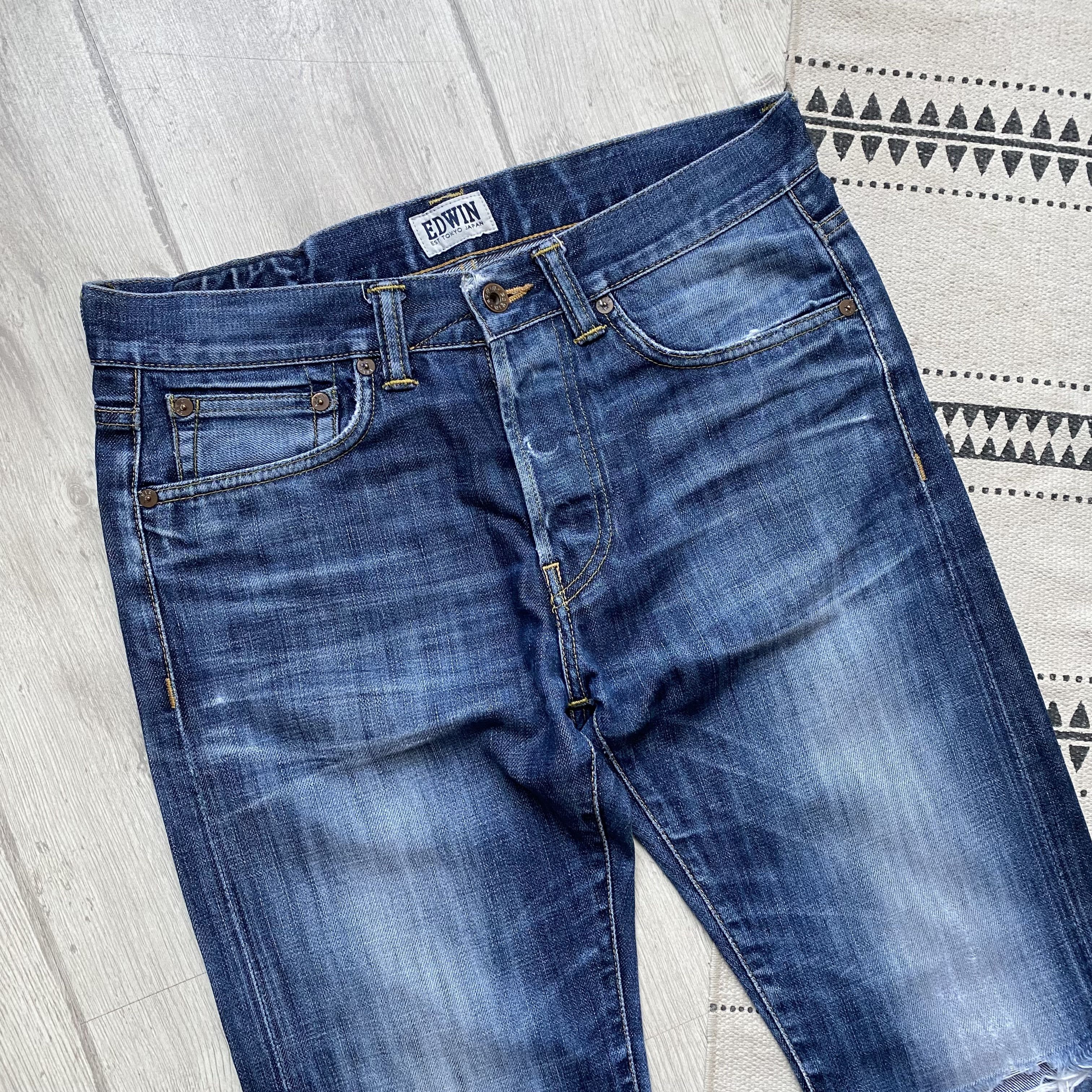 Edwin Vintage Edwin Distressed jeans denim pants Slim ED 80 Size US 30 / EU 46 - 2 Thumbnail