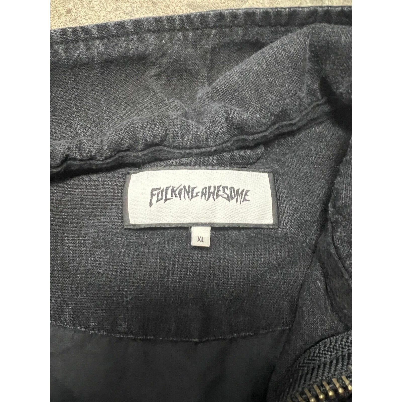 Fucking Awesome FA F*cking Awesome Black Chore Coat Cotton Rare Size XL Size US XL / EU 56 / 4 - 6 Thumbnail