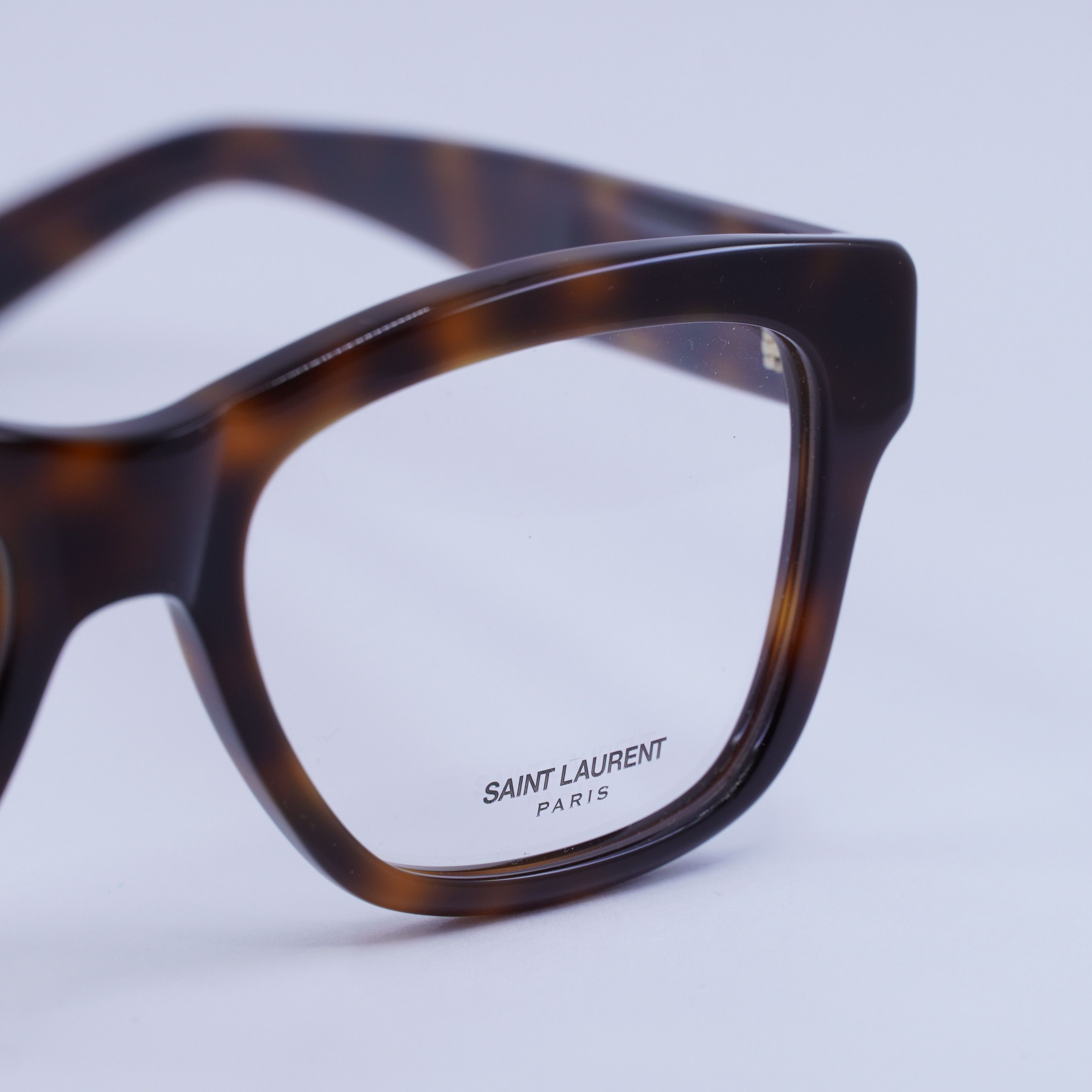 Saint Laurent Paris Saint Laurent SL677 003 Eyeglasses Havana 54mm Square Frame Size ONE SIZE - 2 Thumbnail
