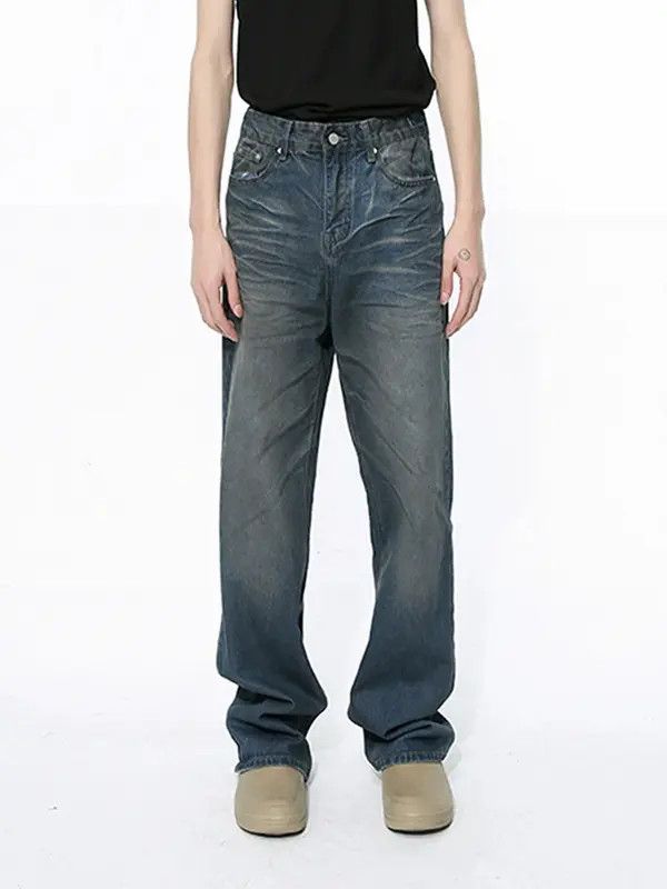 Jean American high street tie-dye wrinkled distressed jeans Size US 32 / EU 48 - 5 Thumbnail