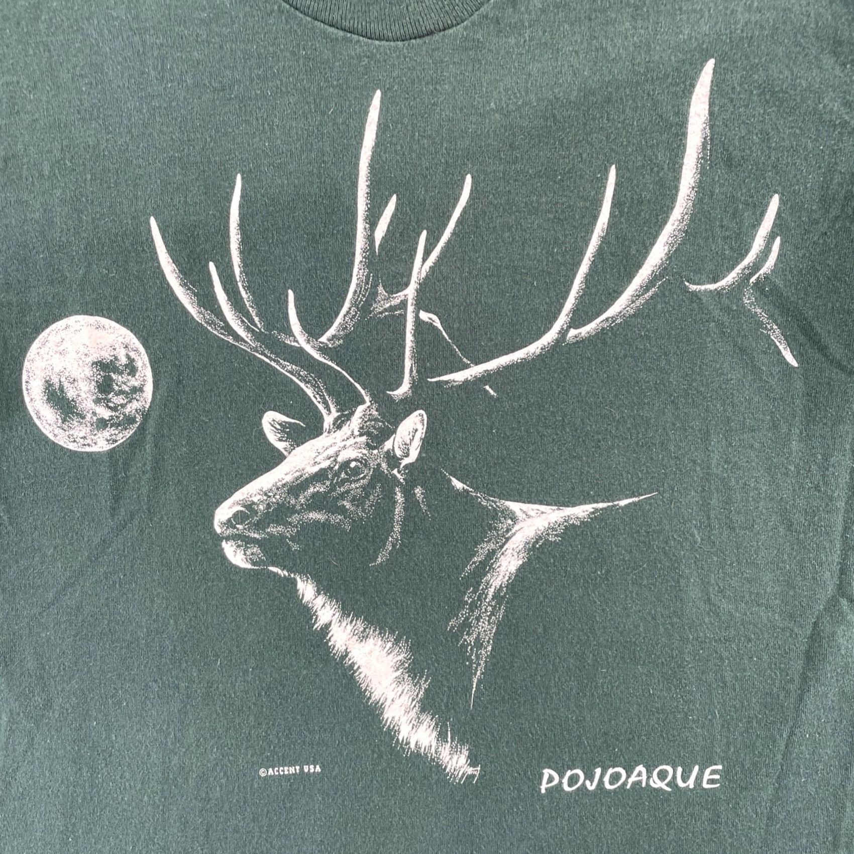 Fruit Of The Loom VINTAGE Fruit of the Loom Men’s M Green Single Stitch Shirt USA 90s Crew Neck Short Sleeve Cotton T-Shirt Size US M / EU 48-50 / 2 - 6 Thumbnail