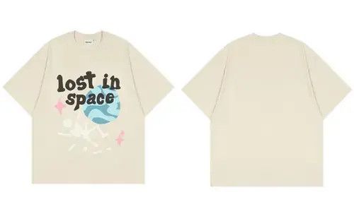 Japanese Brand × Vintage Puff print "Lost in space" cream graphic tee Size US M / EU 48-50 / 2 - 3 Thumbnail