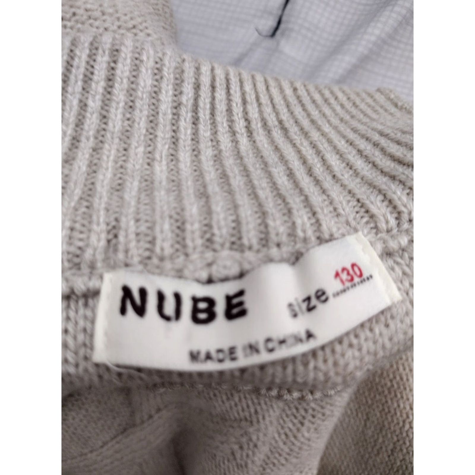 Vintage Nube Beige Knit Patterned Turtleneck Sweater S/M Wool Womens Knit Pattern Pullover Beige Open-Knit Fall Winter Vintage: No Size S / US 4 / IT 40 - 6 Thumbnail