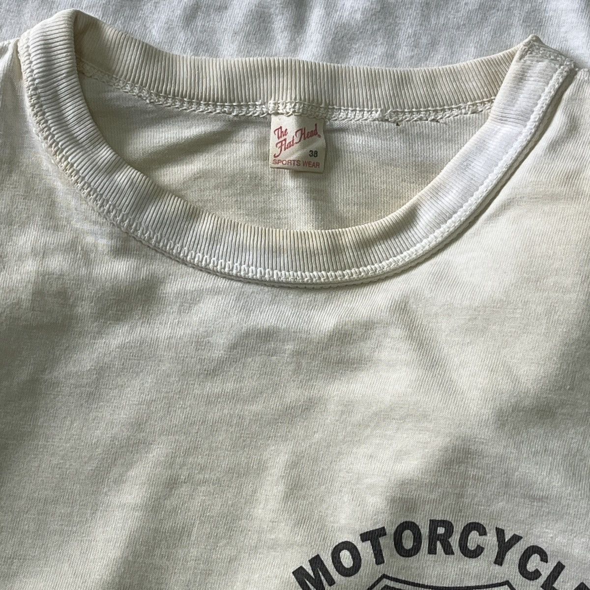 The Flat Head × Vintage Vintage 80s The Flat Head Motorcycle TShirt Size US S / EU 44-46 / 1 - 12 Thumbnail