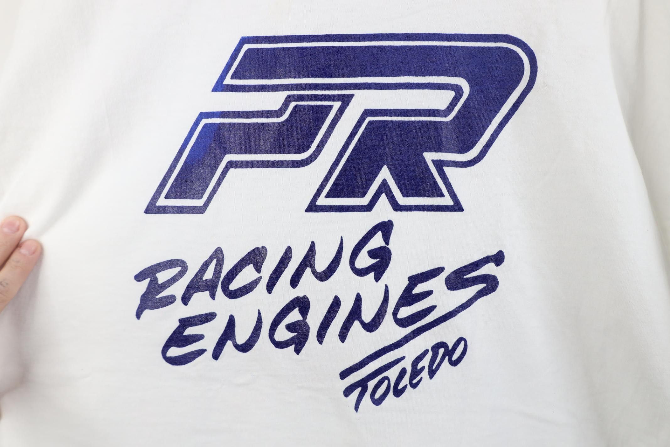Vintage Vintage 90s Y2K PR Racing Engines Toledo Motorcycle T-Shirt Size US XL / EU 56 / 4 - 13 Thumbnail