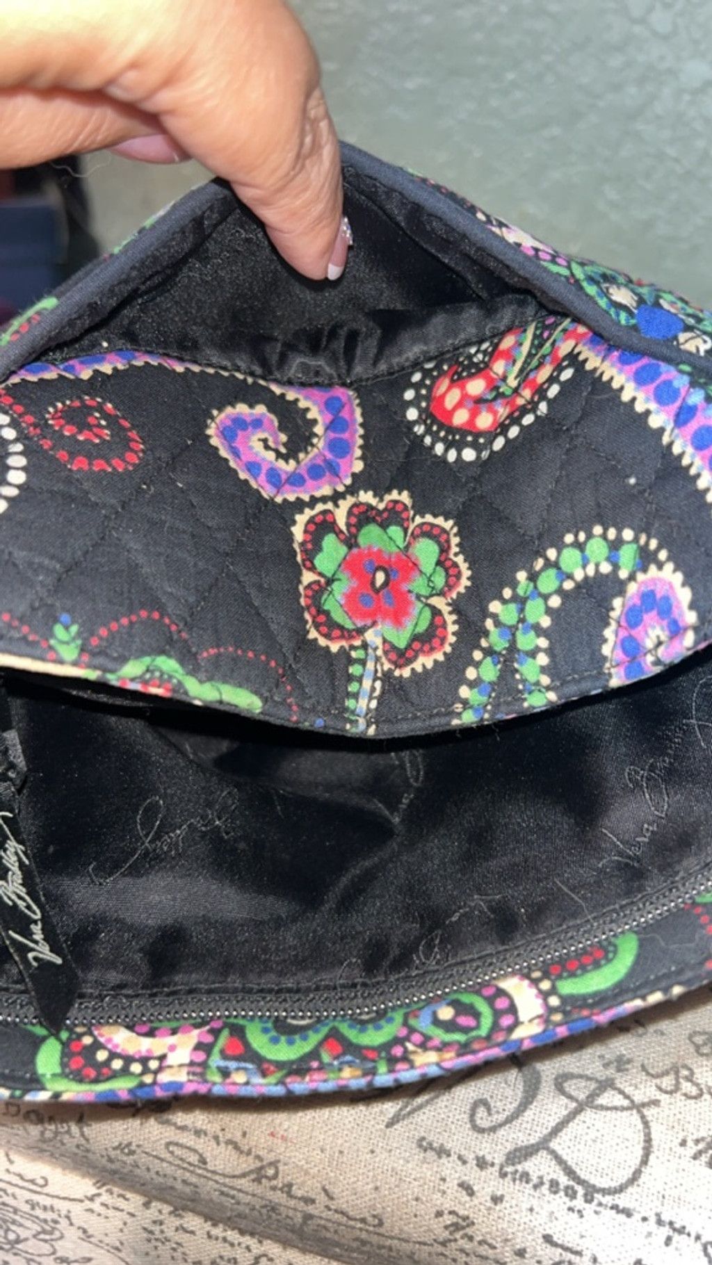 Vera Bradley Women's Vera Bradley Crossbody Bag One Size Black Multi-colo Size ONE SIZE - 1 Thumbnail