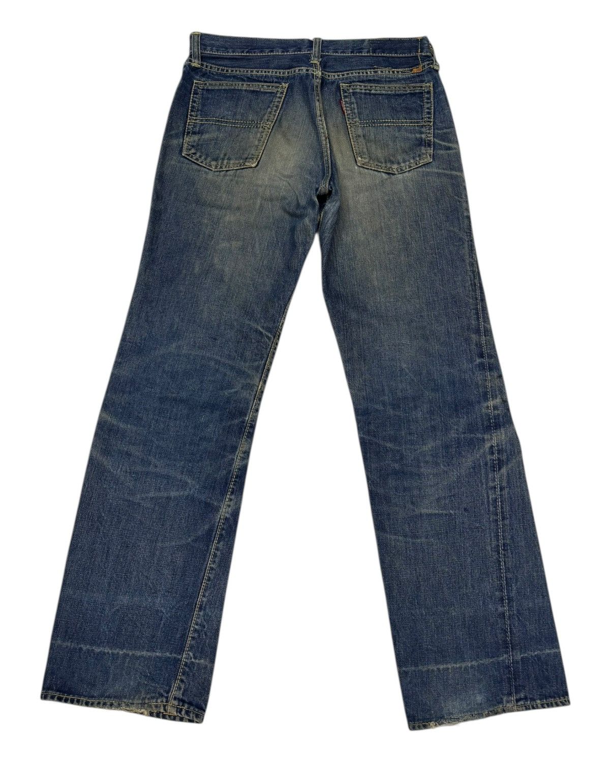 Kapital Vintage Big Stone Talon Zip Distressed Denim Jeans Size US 30 / EU 46 - 2 Thumbnail