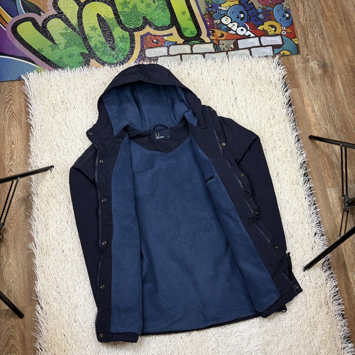 Fred Perry Fred Perry jacket Mountain Parka navy blue patch pocket men Size US S / EU 44-46 / 1 - 3 Thumbnail