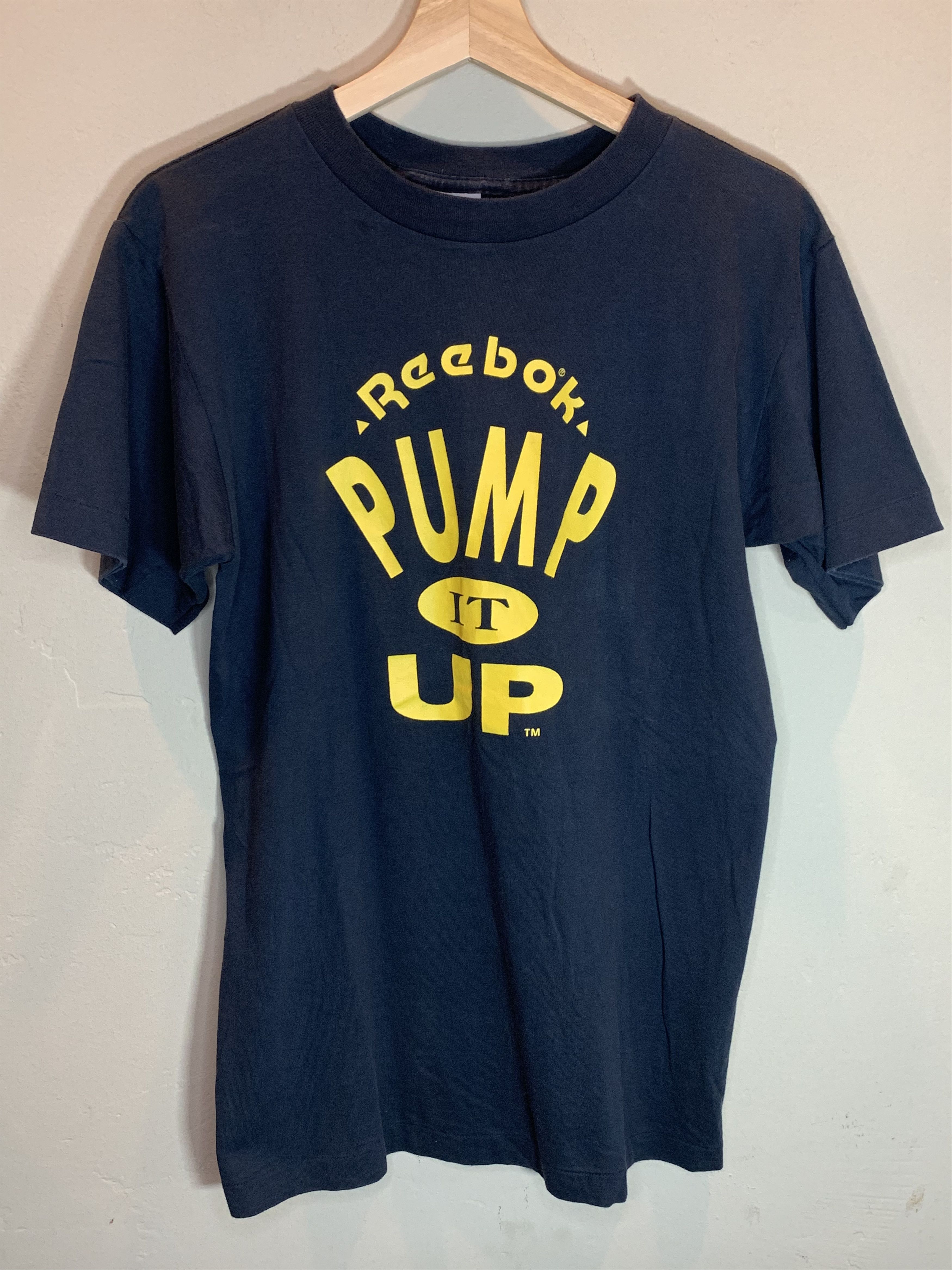 Reebok *RARE* Vintage 80s Reebok Pump It Up Single Stitch T-Shirt Size US L / EU 52-54 / 3 - 1 Thumbnail