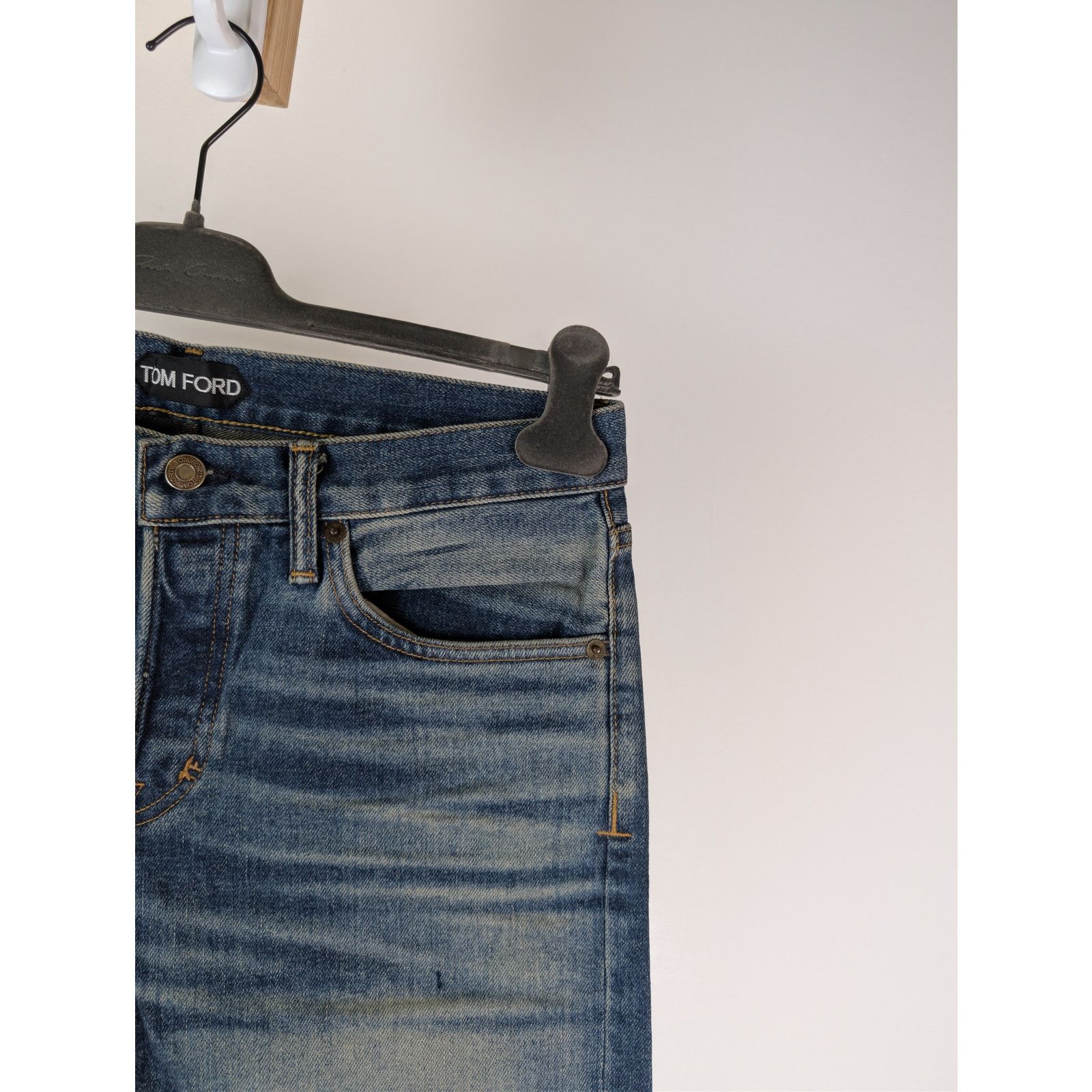 Tom Ford o1rshd1 Slim Denim Jeans in DK Indigo Size US 32 / EU 48 - 4 Thumbnail