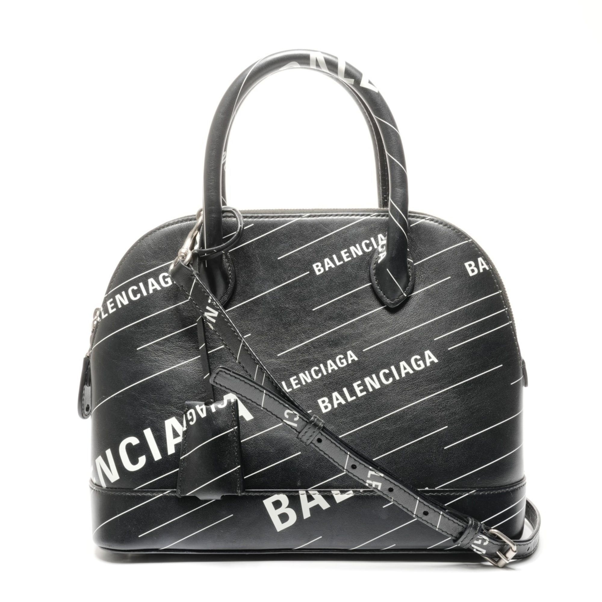 Balenciaga Balenciaga Villetop 2-way M Leather Handbag, Black, WS25146 Size ONE SIZE - 1 Thumbnail