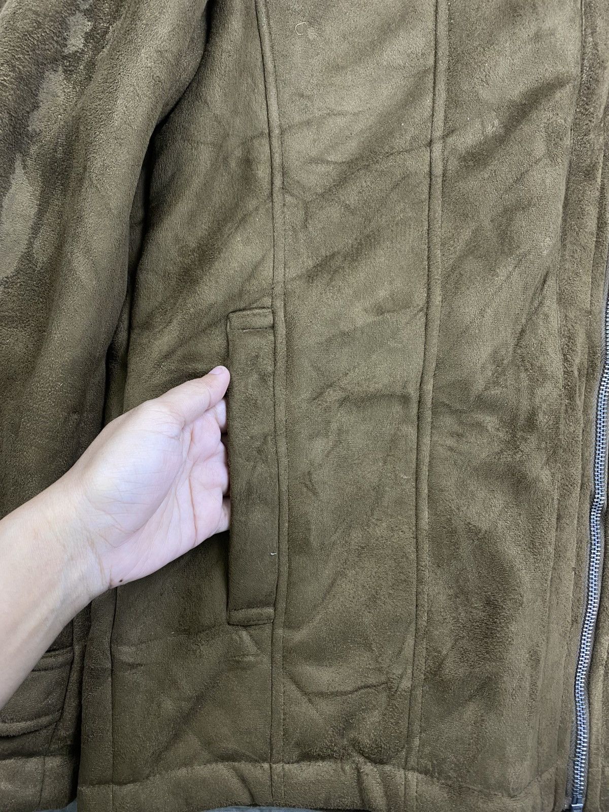 If Six Was Nine 🔥Louis Chavlon Faux Fur Hoodie Suede Leather Jacket Size US M / EU 48-50 / 2 - 9 Thumbnail